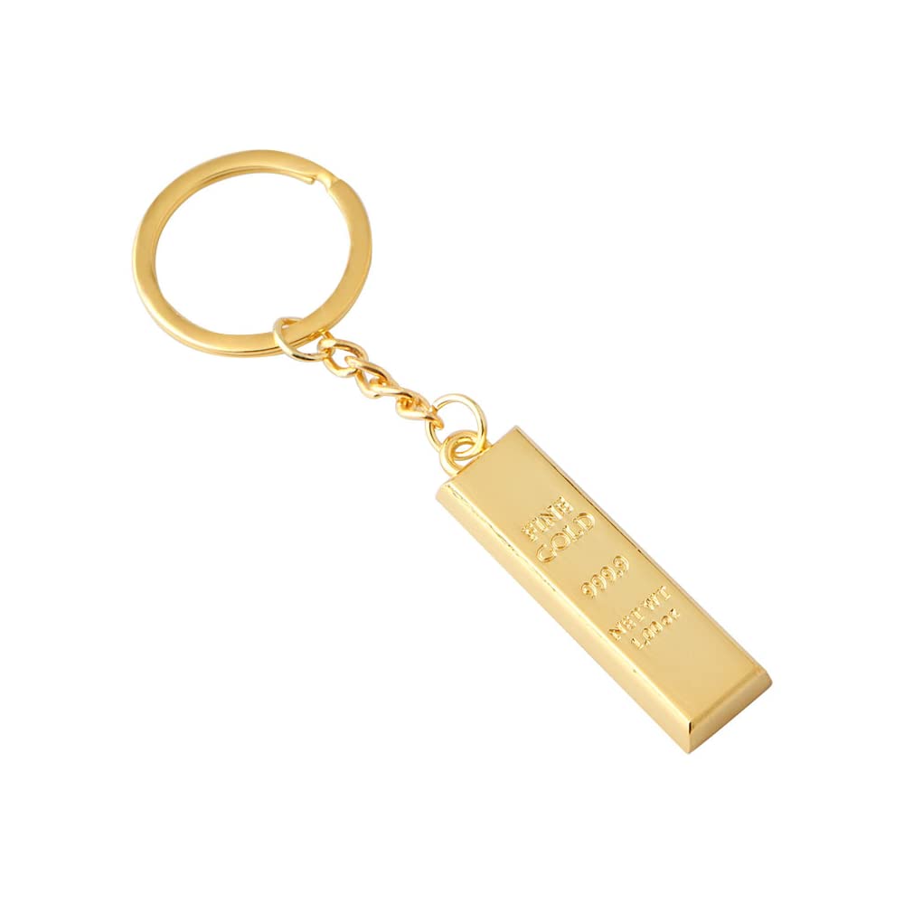 Gold & Silver Key Ring - Creative Metal Car Keychain for Keys & Accessories