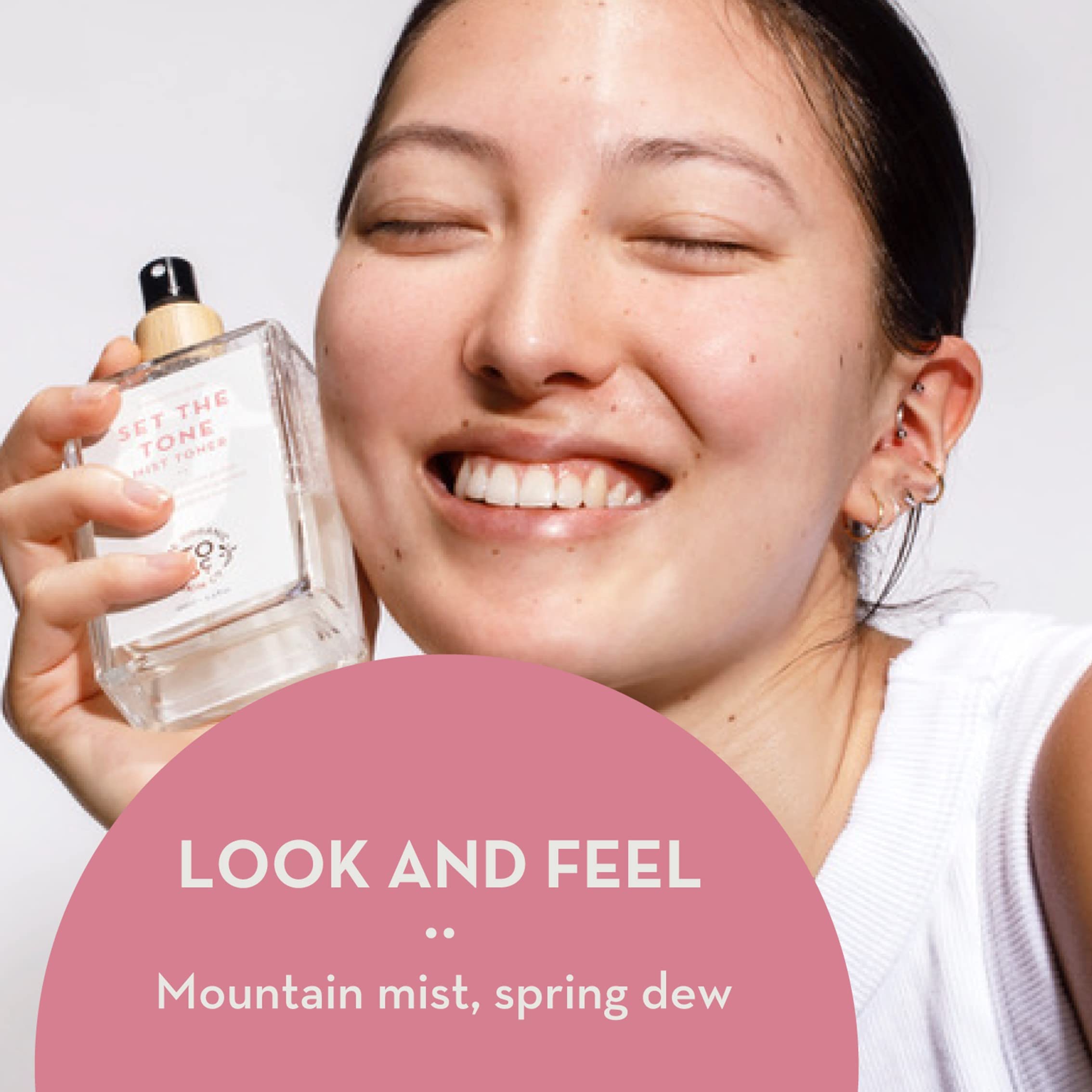 Organic Hydrating Facial Toner Spray with Rosewater & Aloe Vera | Set The Tone by The Organic Skin Co. | Alcohol-Free Face Mist for Women & Men | Honeysuckle & Rose Oil Infusion | Perfect for Daily Skincare Routine, Post-Workout Refresh & Travel Essentials