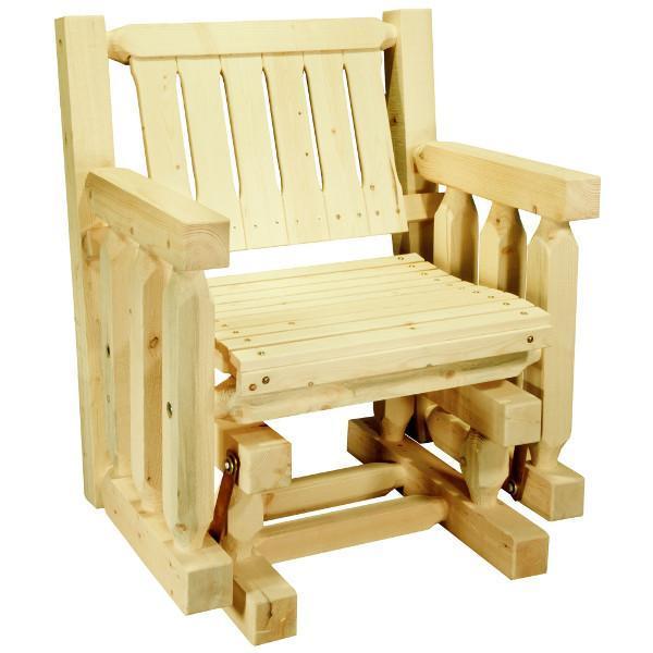 Homestead Single Seat Glider - Comfortable Patio Swing Chair for Outdoor Relaxation - Perfect for Porch, Garden, and Backyard Lounging