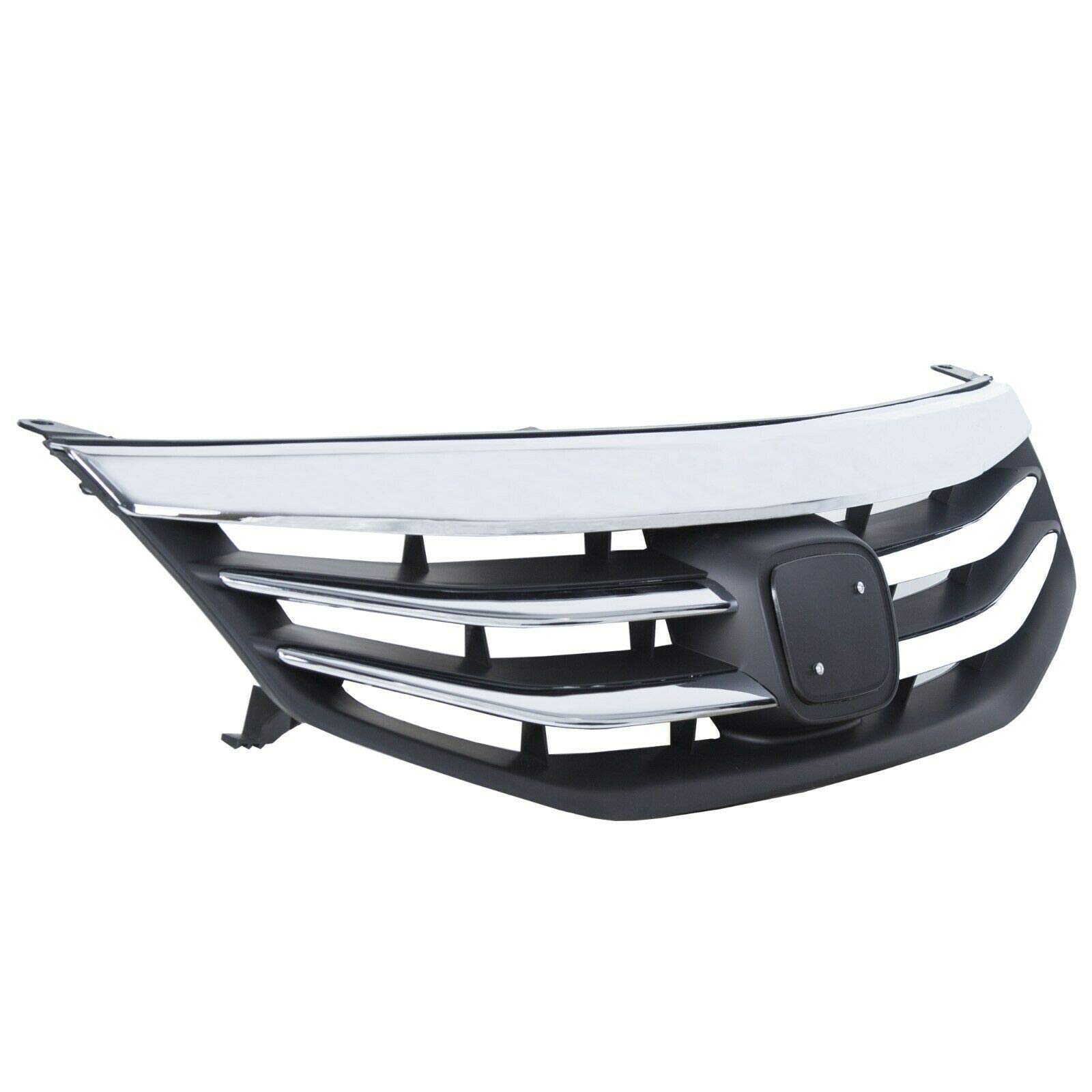 2011-2012 Honda Accord Upper Front Chrome Bumper Grille Replacement - Perfect for Car Customization & Radiator Protection