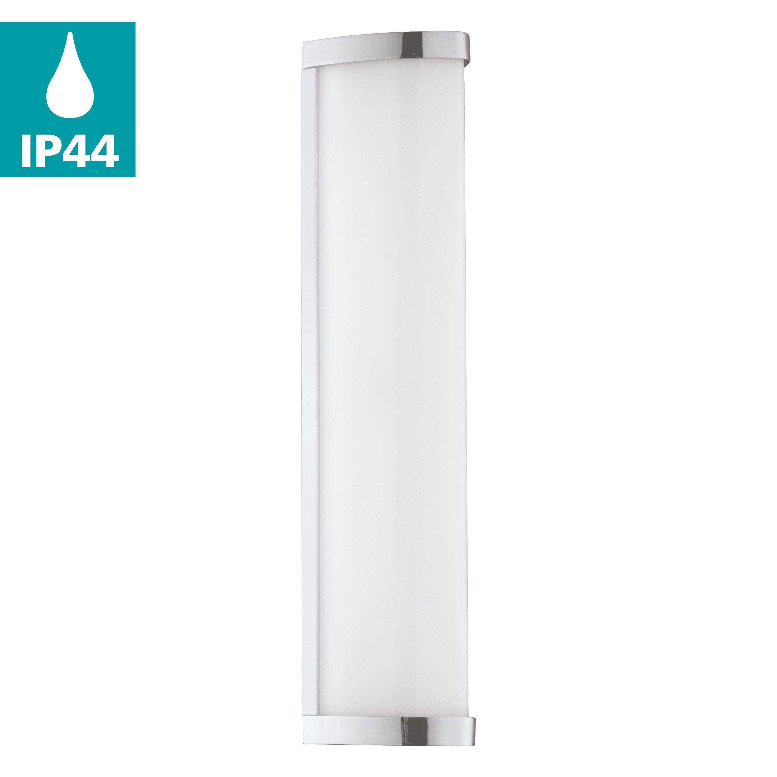 Eglo Gita 2 IP44 Chrome LED Bathroom Wall Light - 35cm Modern Waterproof Lighting for Bathroom, Vanity, Shower, and Spa Areas
