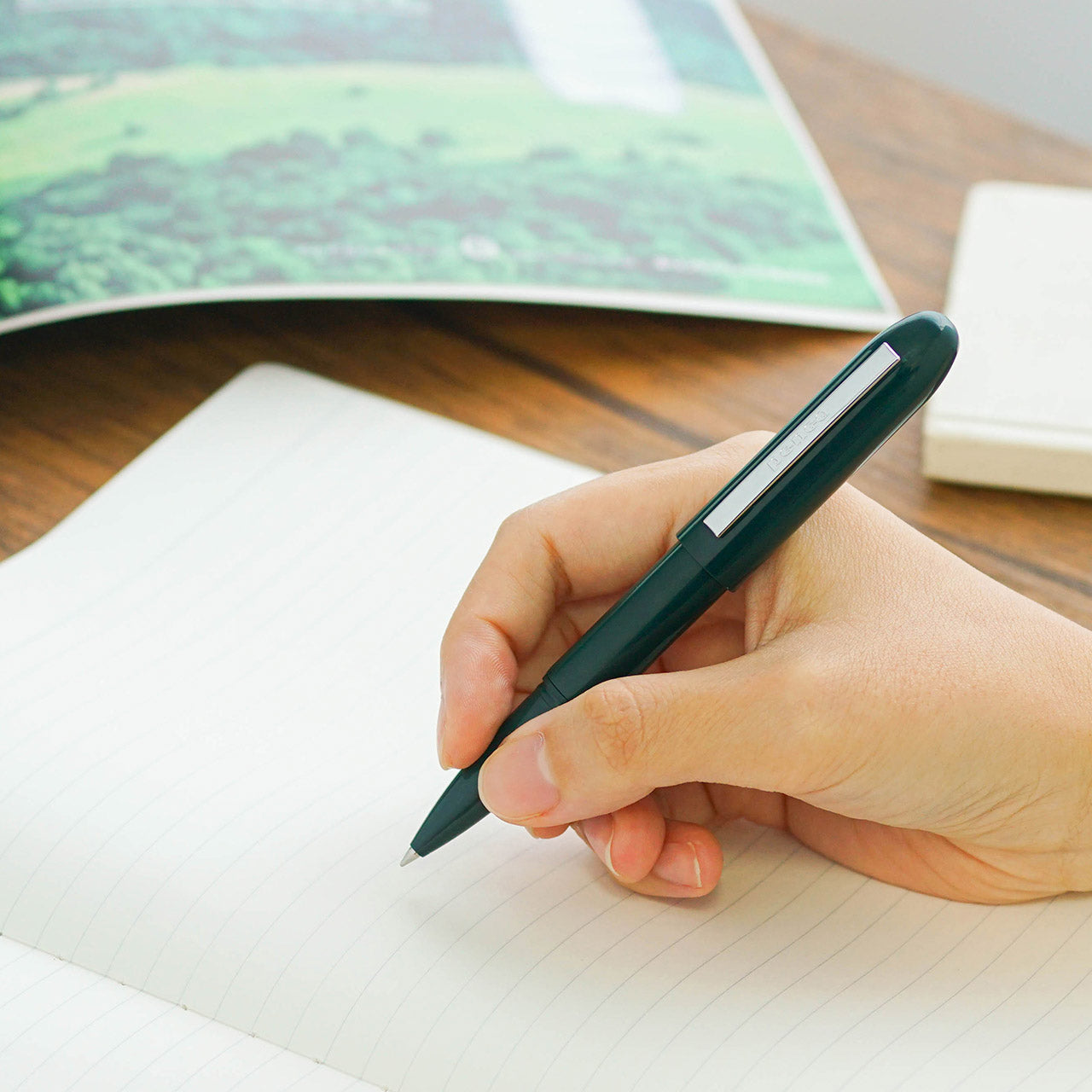 Premium Bullet Ballpoint Pen with LED Light - Smooth Writing & Portable Design for Office, School, and Outdoor Use
