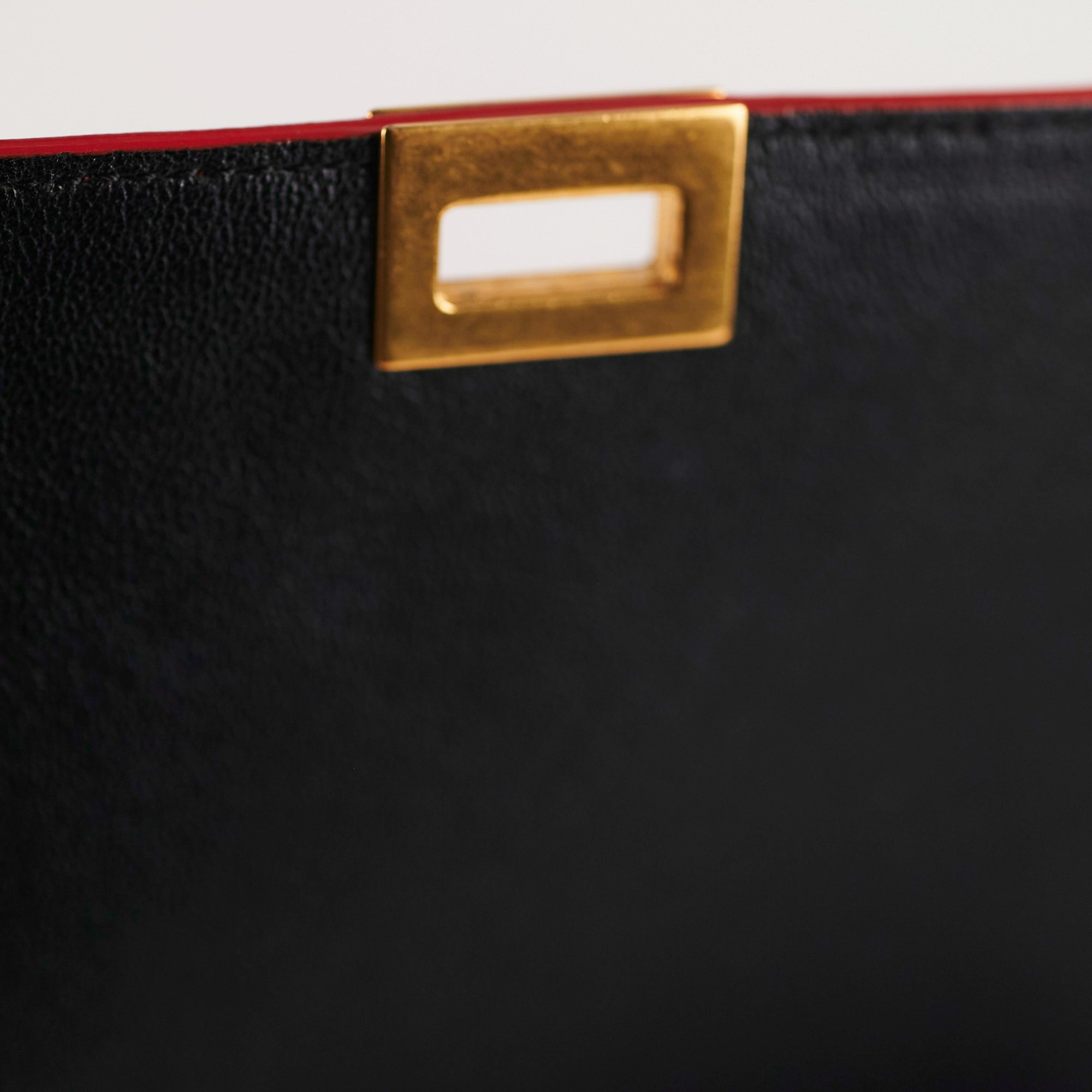 Celine Trapeze Small Handbag in Coral & Black - Elegant Crossbody Bag for Women | Perfect for Work, Travel & Evening Events