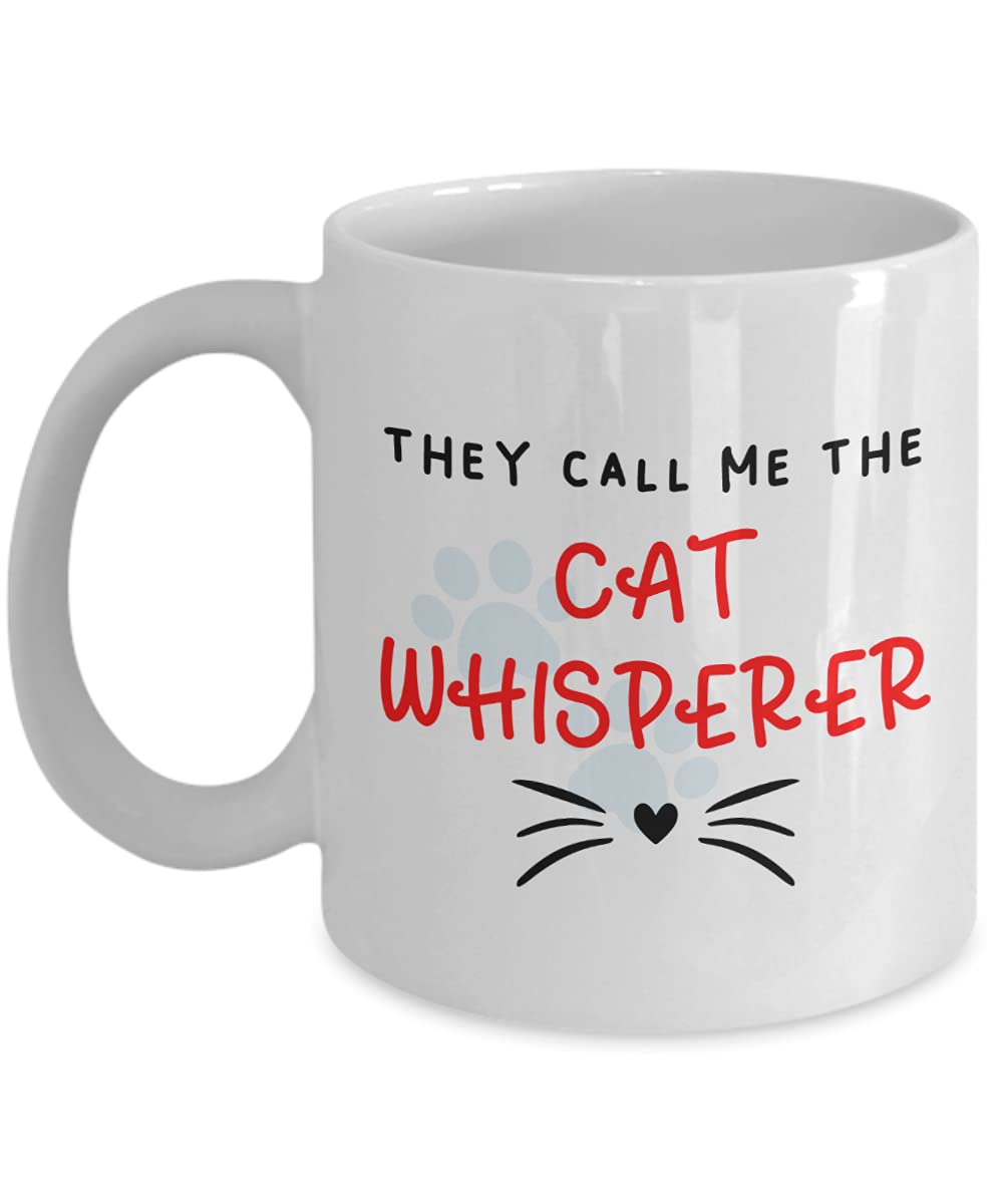 Funny Cat Whisperer Coffee Mug - Gift for Cat Lovers - Perfect for Home, Office & Coffee Breaks