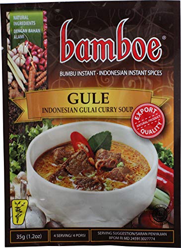 Authentic Indonesian Gulai Curry Soup Mix - Bamboe Bumbu Instant Gule Spice Blend, 35g (3-Pack) - Perfect for Quick & Flavorful Asian Meals at Home