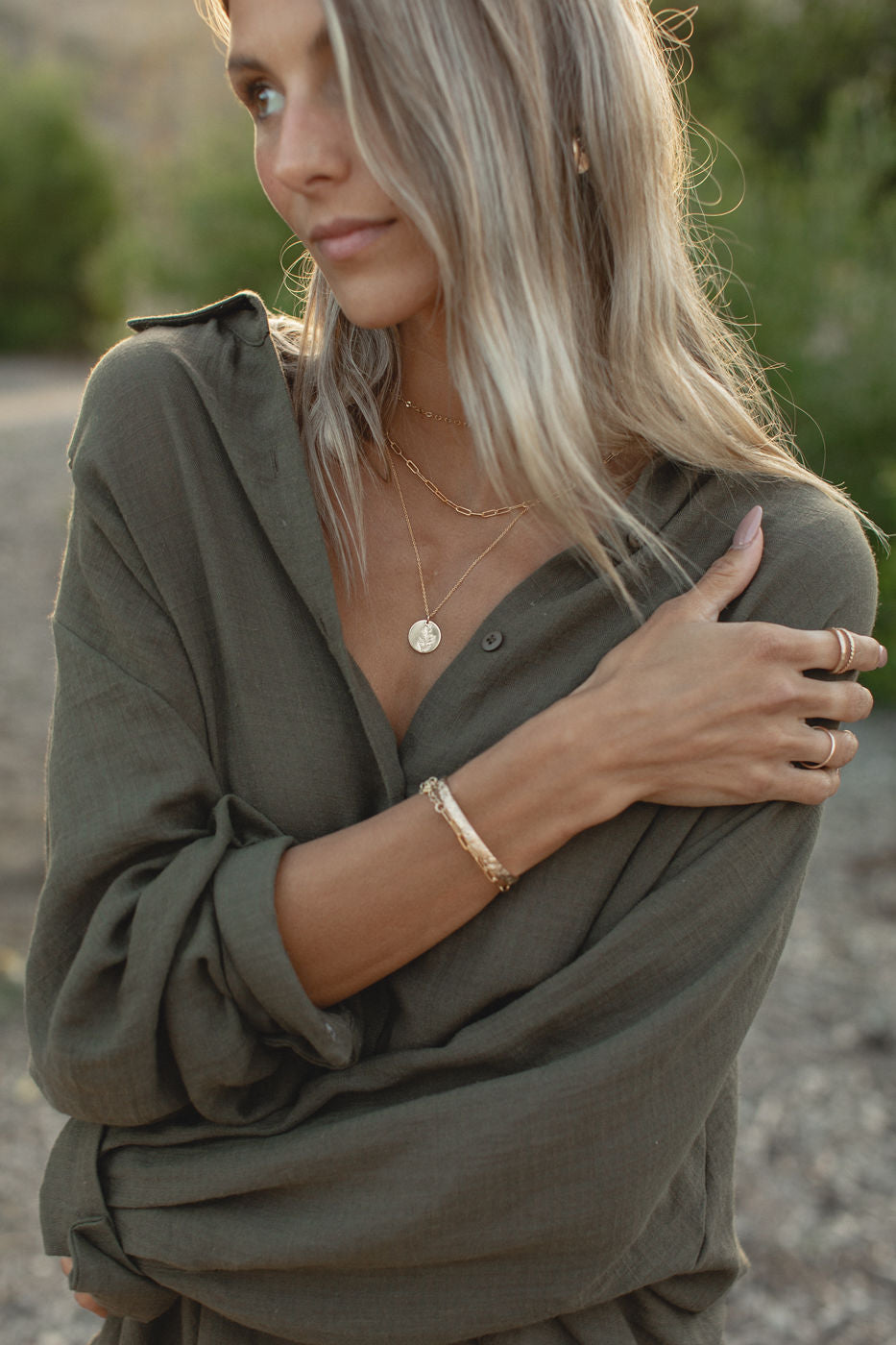 Oversized Button Down Shirt for Women - Casual Summer Poolside Cover Up - Perfect for Beach, Vacation, and Relaxing Outdoors