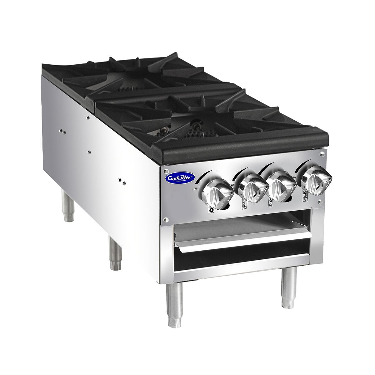 Atosa CookRite ATSP 18 2L Double Stock Pot Stove - Low Profile Commercial Kitchen Equipment for Restaurants & Catering Services