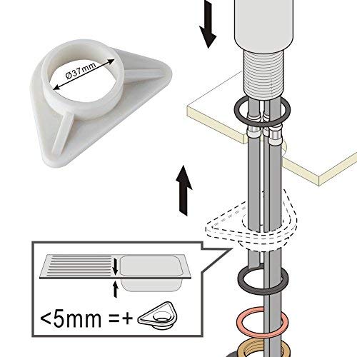Premium Brushed Nickel Single Handle High Arc Gooseneck Kitchen Faucet with Pull Down Sprayer - Stainless Steel Modern Water Tap for Sink with Deck Plate - Ideal for Home Kitchen, Restaurant & Commercial Use (Patented Design)