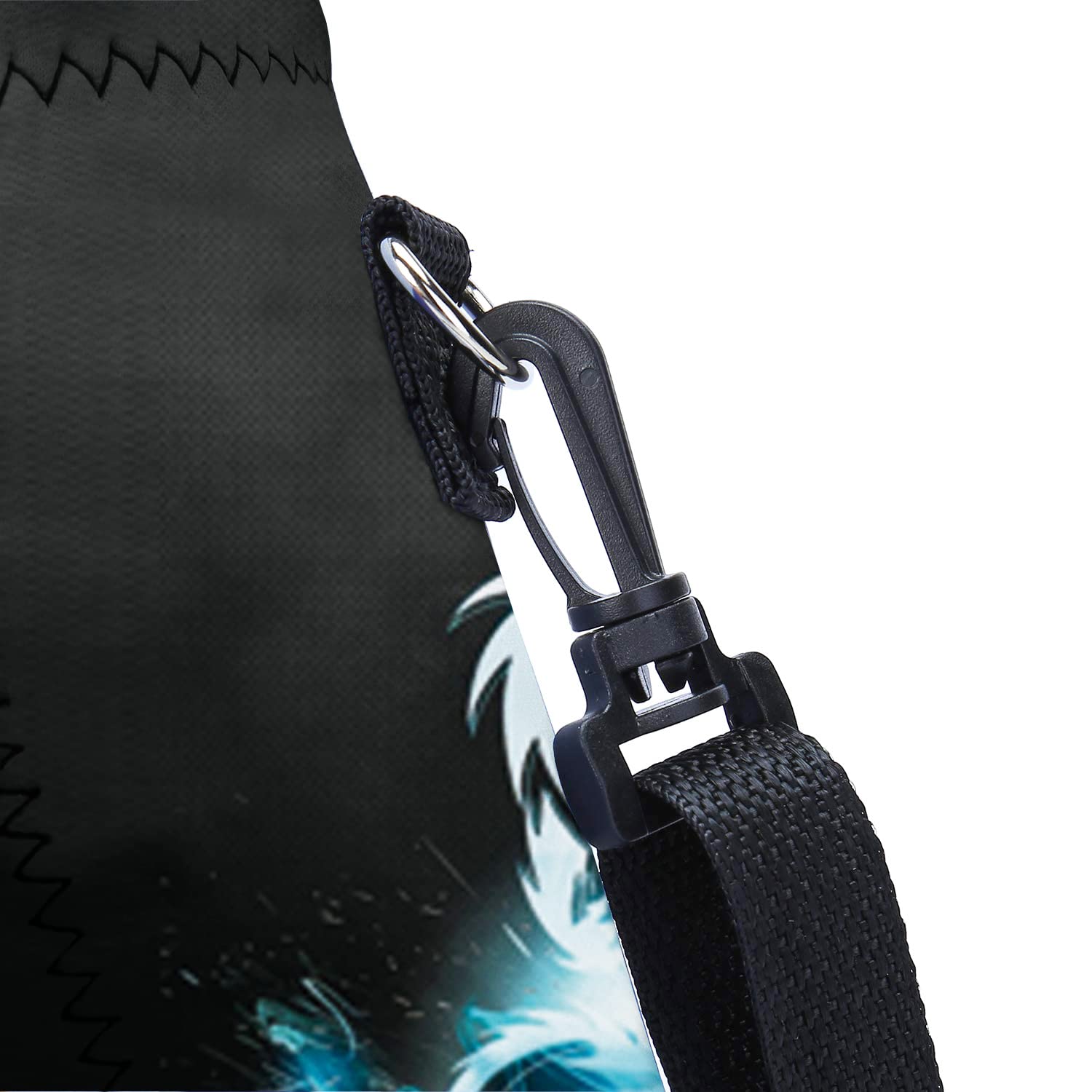 **Amary 750ML Insulated Neoprene Water Bottle Carrier Bag with Adjustable Shoulder Strap – Keeps Drinks Cold/Hot – Fits Stainless Steel, Glass & Plastic Bottles (24OZ) – Perfect for Hiking, Gym & Travel (Dragon Design)**