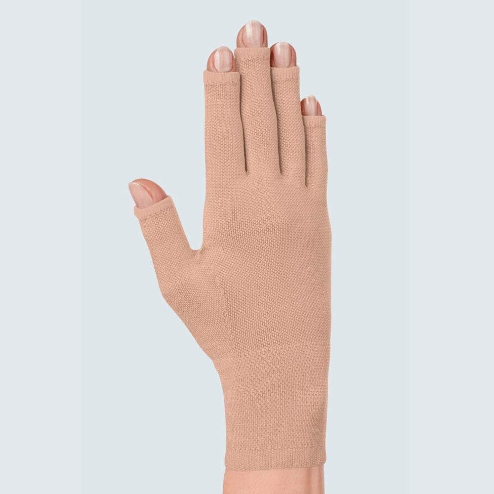 Mediven Harmony 20-30 mmHg Seamless Lymphedema Compression Gloves for Hand & Arm Swelling Relief - Open Finger Design for Daily Activities & Typing