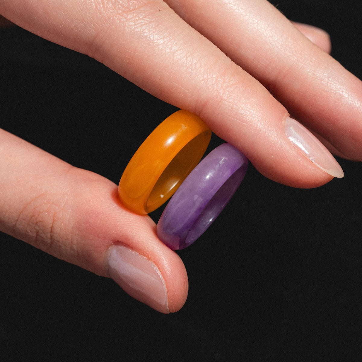 Lilac Purple Jadeite Ring – Elegant Natural Stone Jewelry for Women | Perfect for Weddings, Parties & Special Occasions