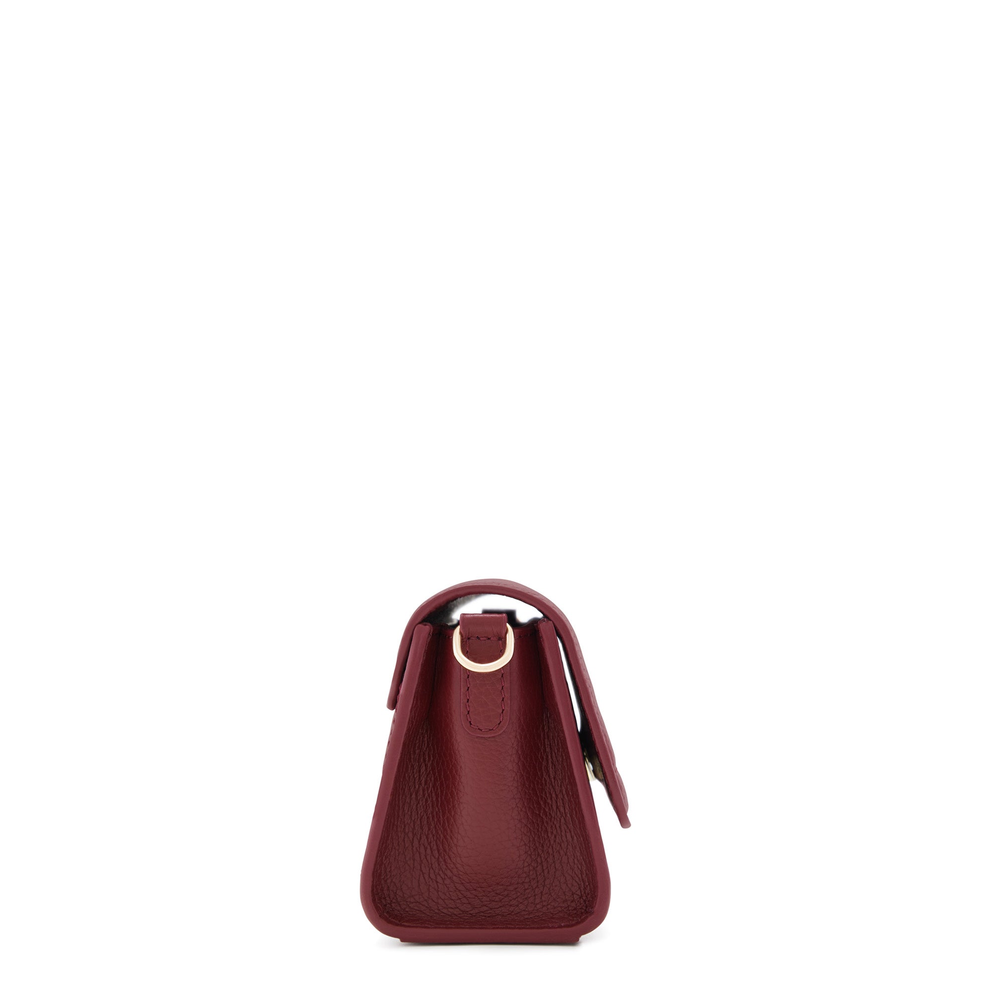 Femme Forte Kim Bordeaux Red Calfskin Leather Crossbody Bag for Women - Stylish & Durable Handbag for Work, Travel, and Everyday Use