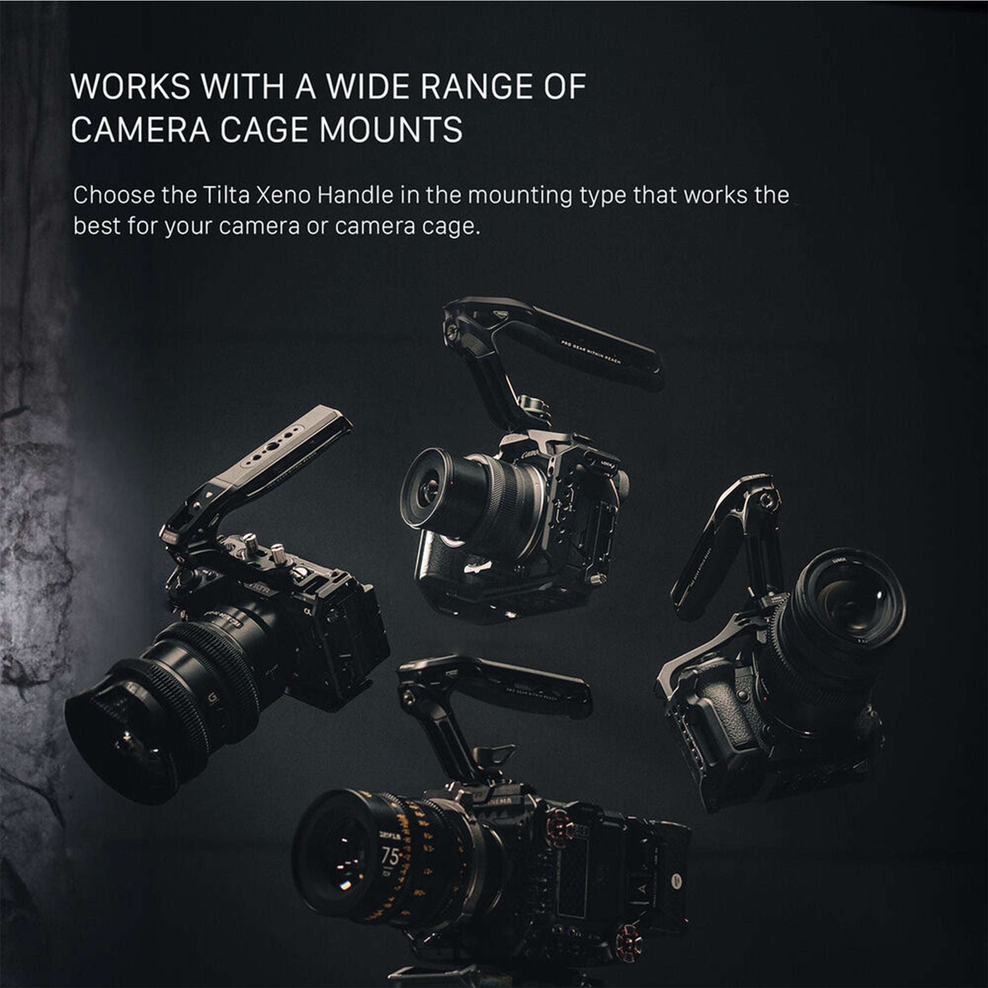 Tilta Xeno Top Handle with NATO Clamp - Black | Camera Rig Handle for DSLR & Mirrorless Cameras | Perfect for Filmmaking, Vlogging & Photography