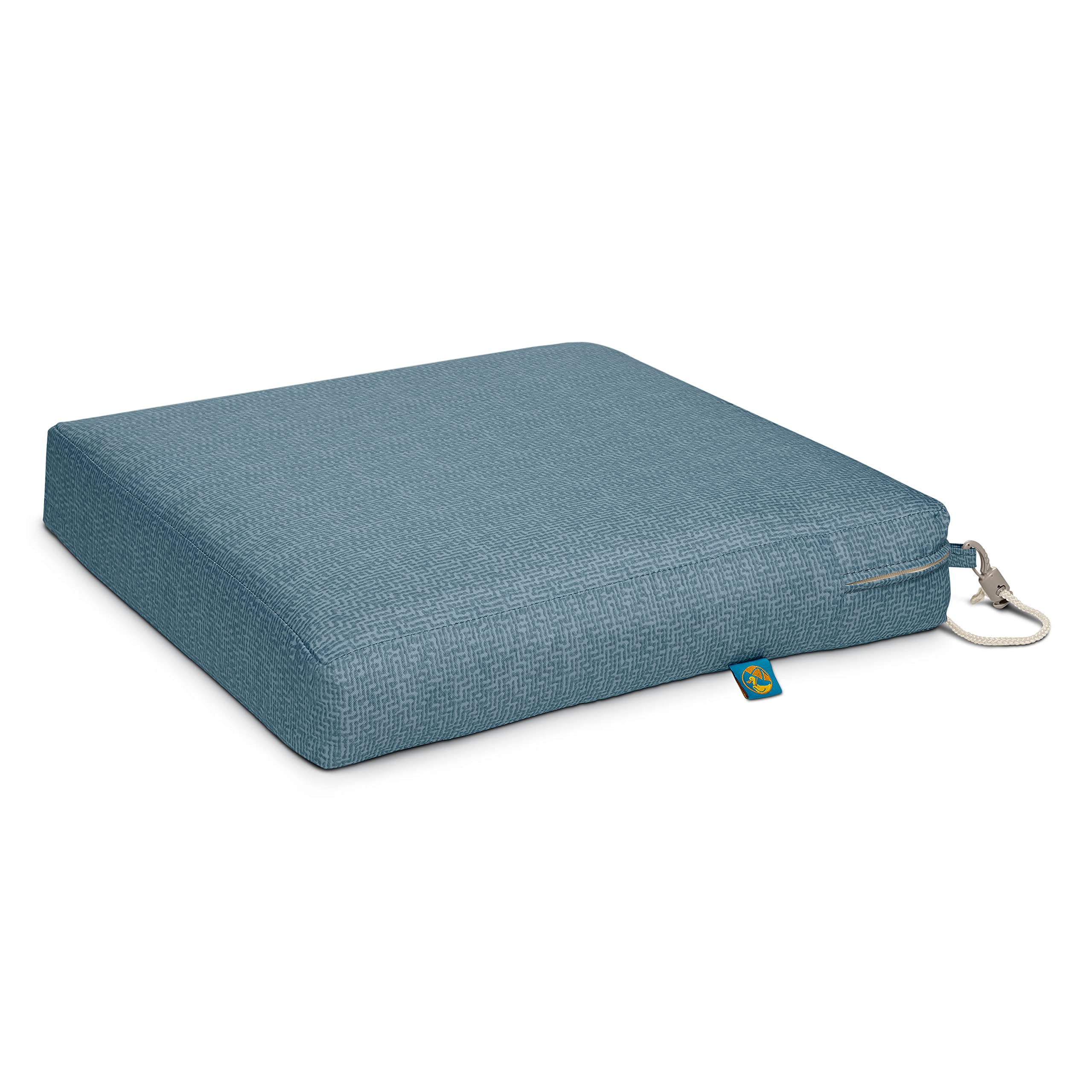 **Waterproof Duck Covers Weekend Outdoor Dining Seat Cushion – 21 x 19 x 3 Inch – Blue Shadow – Weather-Resistant Chair Cushion for Patio, Deck, or Garden Dining**