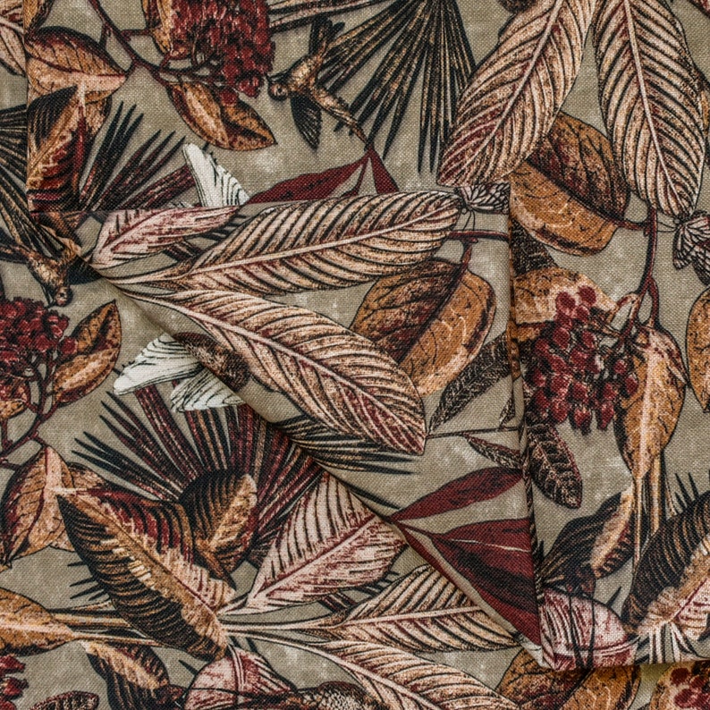 Beige, Brown, Rust Cotton Spun Fabric by the Yard - Soft & Durable Cotton Material for Quilting, Sewing & DIY Crafts | Perfect for Home Decor, Apparel & Upholstery Projects