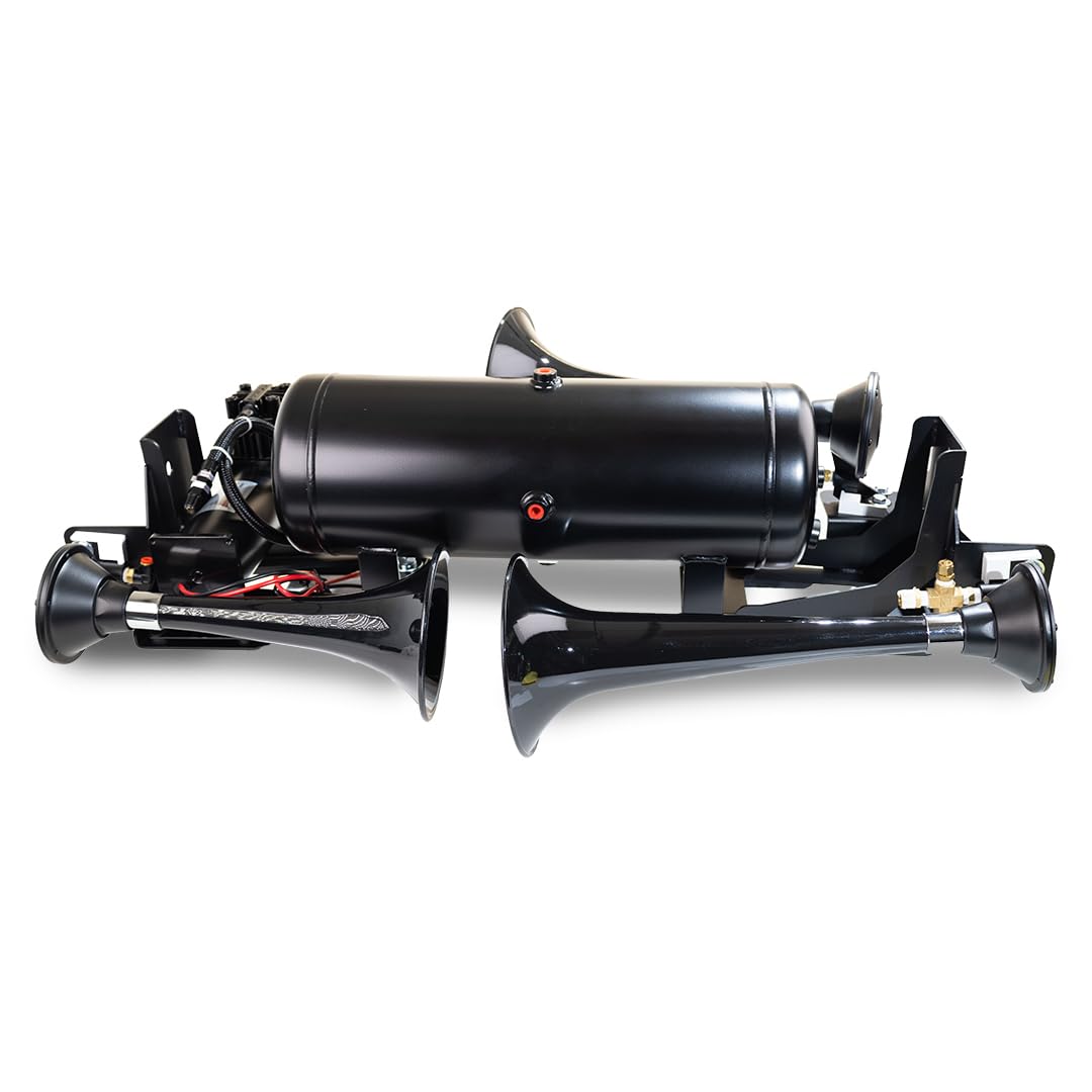 Kleinn Air Horns Onboard Air & Train Horn System for RAM 1500-230 - Heavy Duty Truck Air Horn Kit for Loud Warning & Safety - Perfect for Off-Roading, Towing & Emergency Vehicles