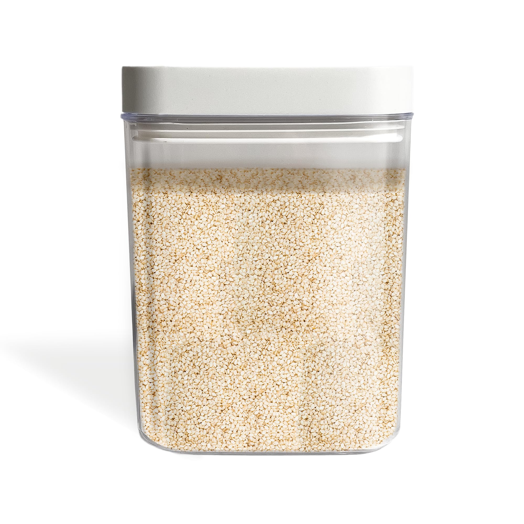 Organic White Sesame Seeds 13.6 oz - Non-GMO, Crunchy Topping for Sushi, Salads & Chicken - Minimalist Reusable Packaging - Perfect for Asian Cooking, Baking & Healthy Snacks