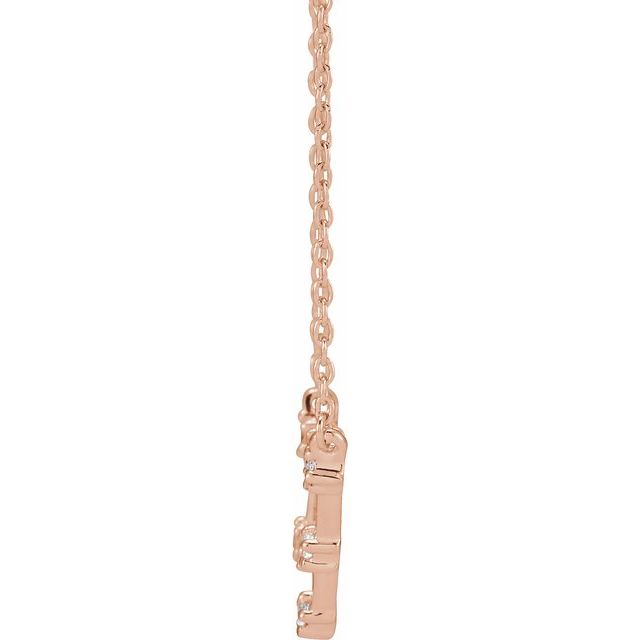 14K Gold 1/6 CTW Diamond Taurus Zodiac Necklace - 16