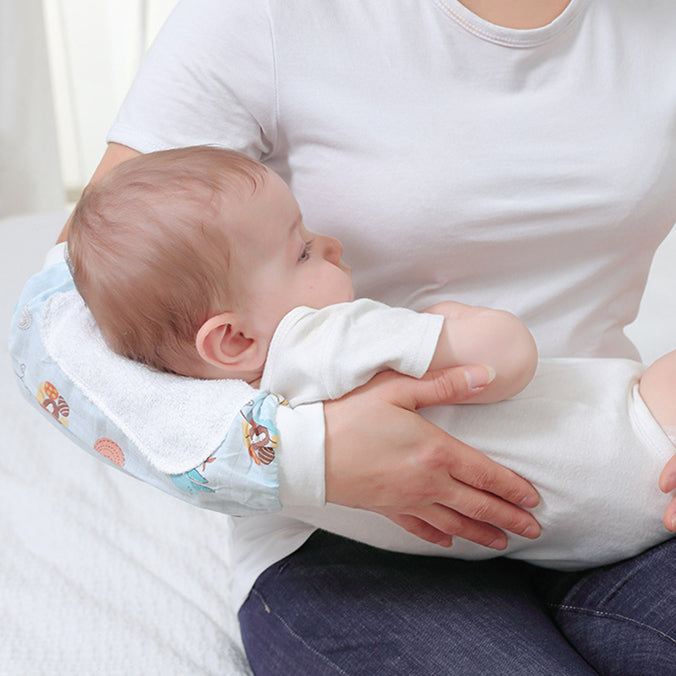 Ergonomic Summer Arm Pillow for Breastfeeding - Breathable & Elastic Nursing Cushion for Moms & Babies - Perfect for Comfortable Feeding at Home or Travel