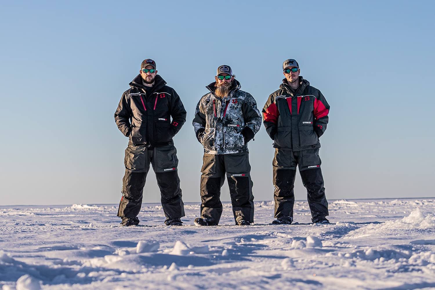 Striker Men's Predator Durable Windproof Water-Resistant Ice Fishing Bib Pants with Sureflote Flotation Technology - Winter Fishing Gear for Cold Weather & Outdoor Adventures