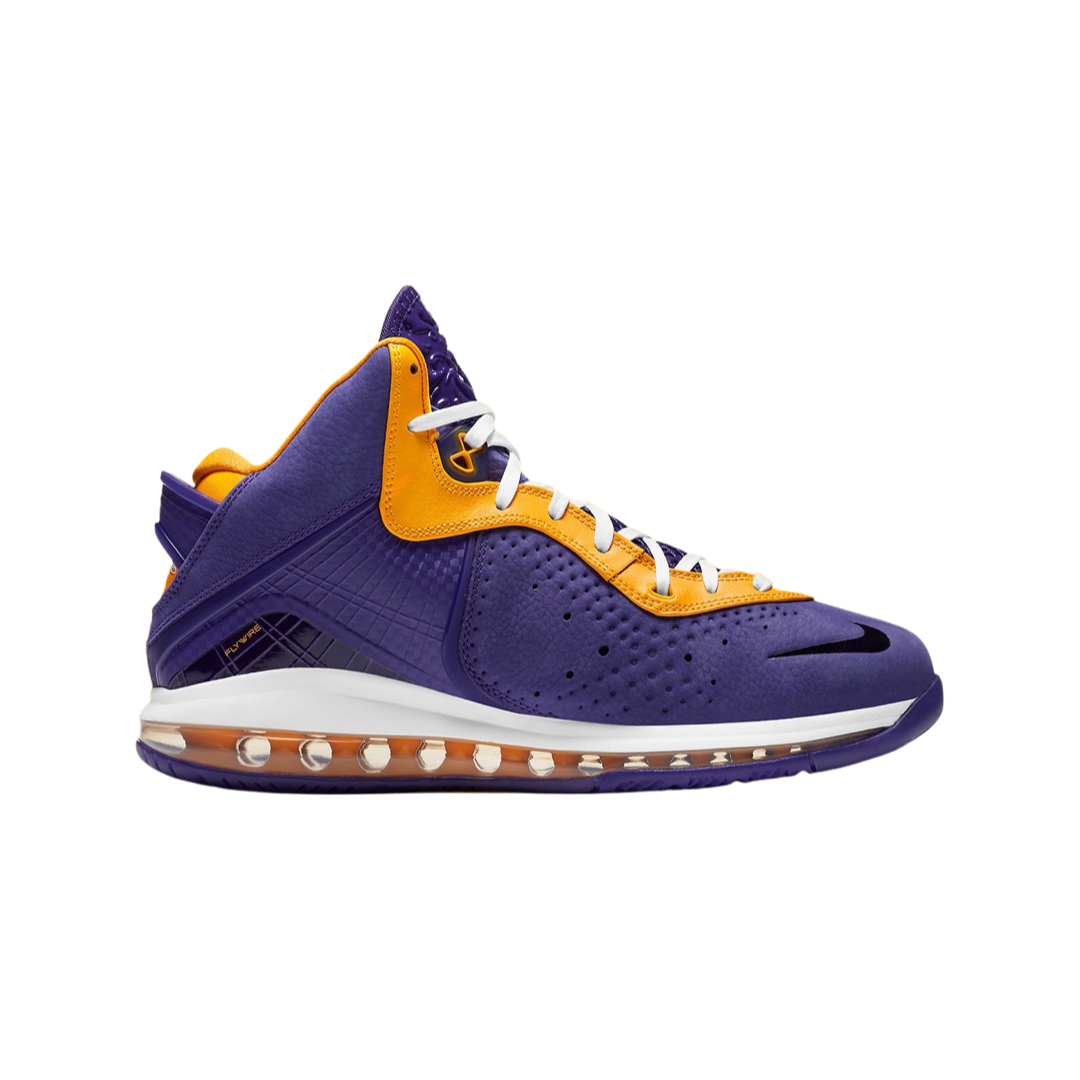 Nike LeBron VIII QS Basketball Shoes - Lakers Court Purple & University Gold - Perfect for NBA Games, Streetwear & Sneaker Collectors