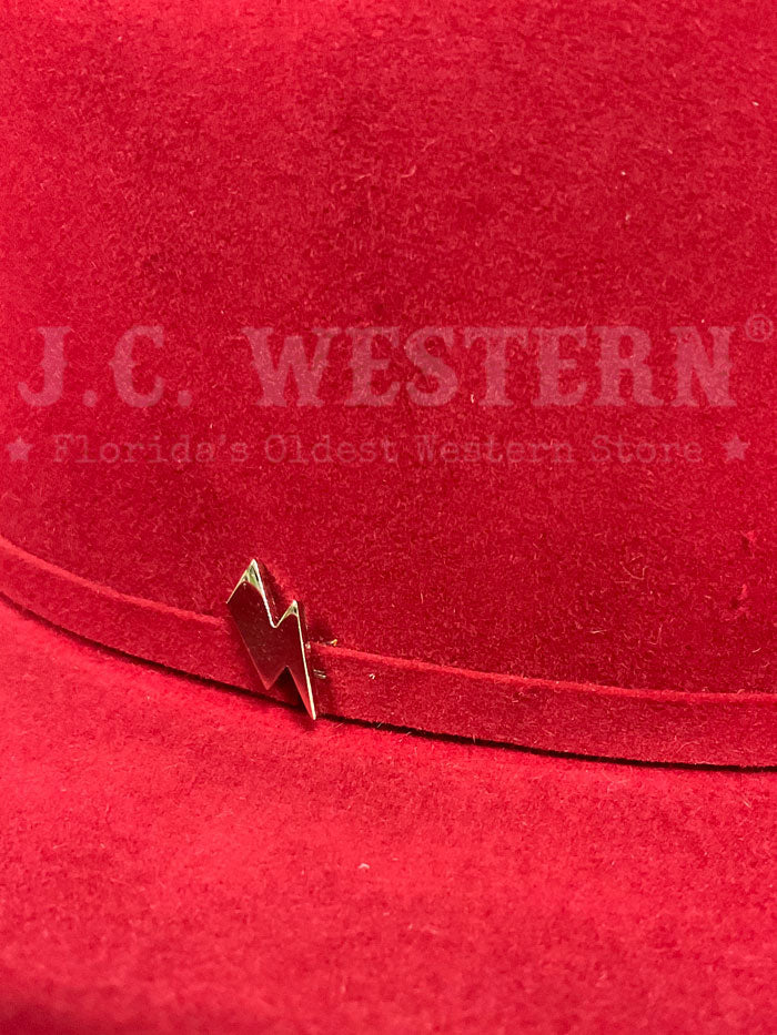 Resistol RFACAC RB42AR AC Electric Collection Candy Apple Red Cowboy Hat - Western Style for Men & Women - Perfect for Rodeo, Country Music Festivals & Outdoor Adventures