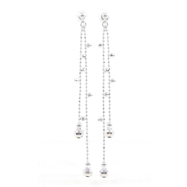 18K White Gold Earrings for Women - Elegant Diamond Stud Earrings for Everyday Wear | Perfect Gift for Anniversary, Birthday & Valentine's Day