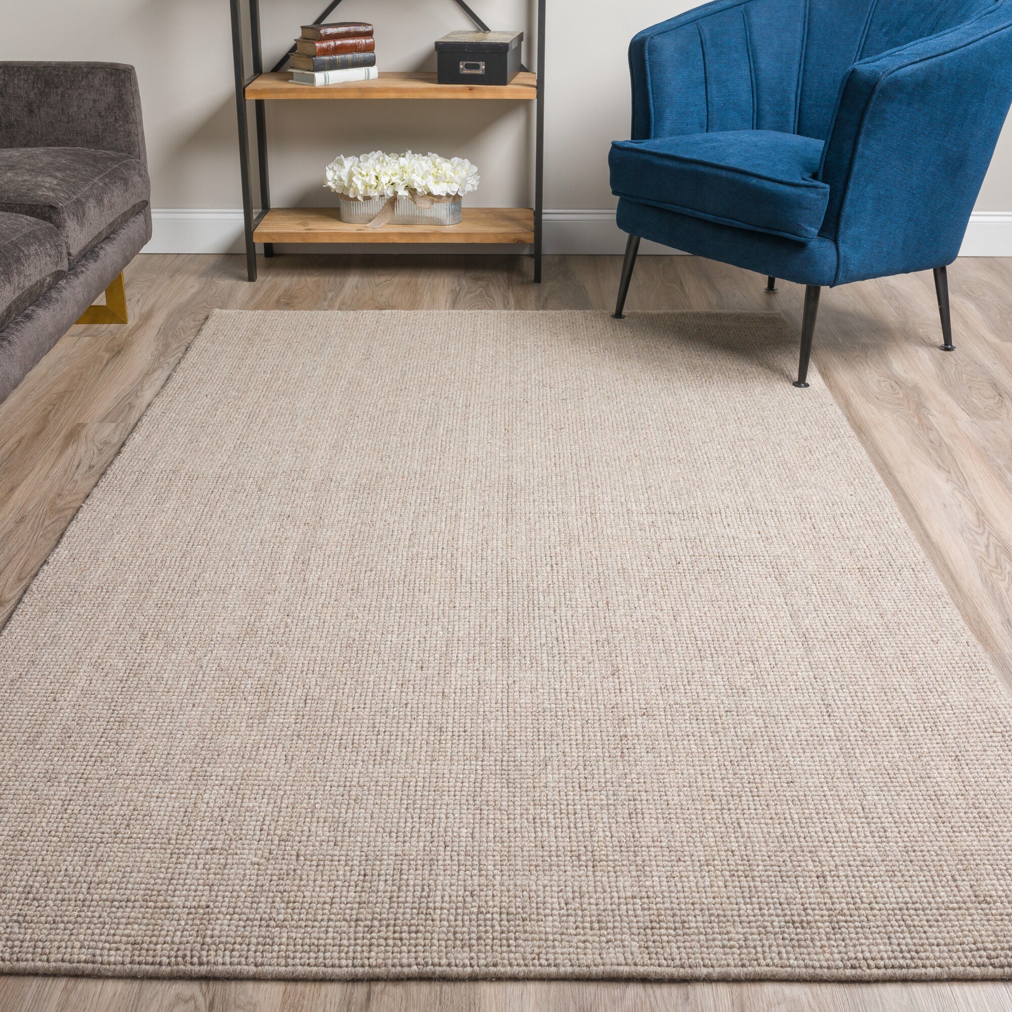 Monaco Sisal Navy Rug - Natural Fiber Area Rug for Living Room, Bedroom & Dining - Durable & Stylish Home Decor