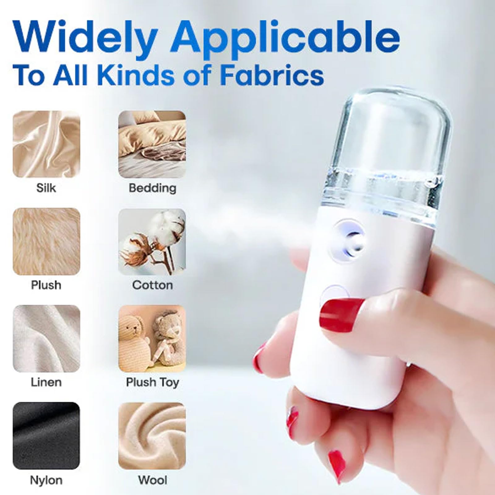 Easy Care Sunshine 15s Heat Up Mini Travel Steamer - Portable Handheld Steamer for Clothes, Wrinkles & Fabrics - Perfect for Travel, Business Trips & Home Use (MIX*2*A)