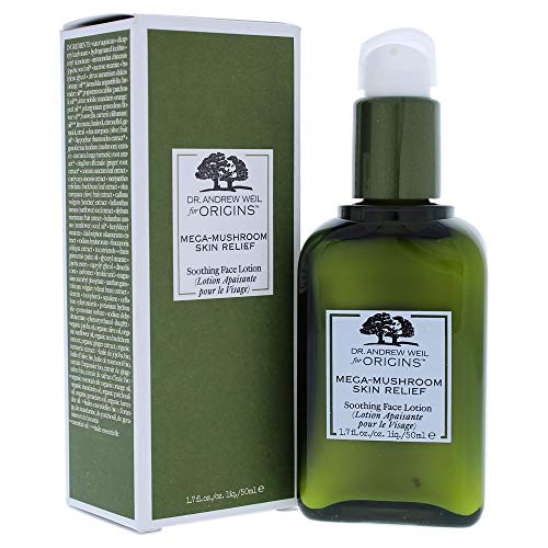 Dr. Andrew Mega-Mushroom Skin Relief Soothing Face Lotion 1.7oz - Hydrating Moisturizer for Sensitive, Dry & Irritated Skin - Perfect for Daily Skincare Routine & Post-Treatment Care