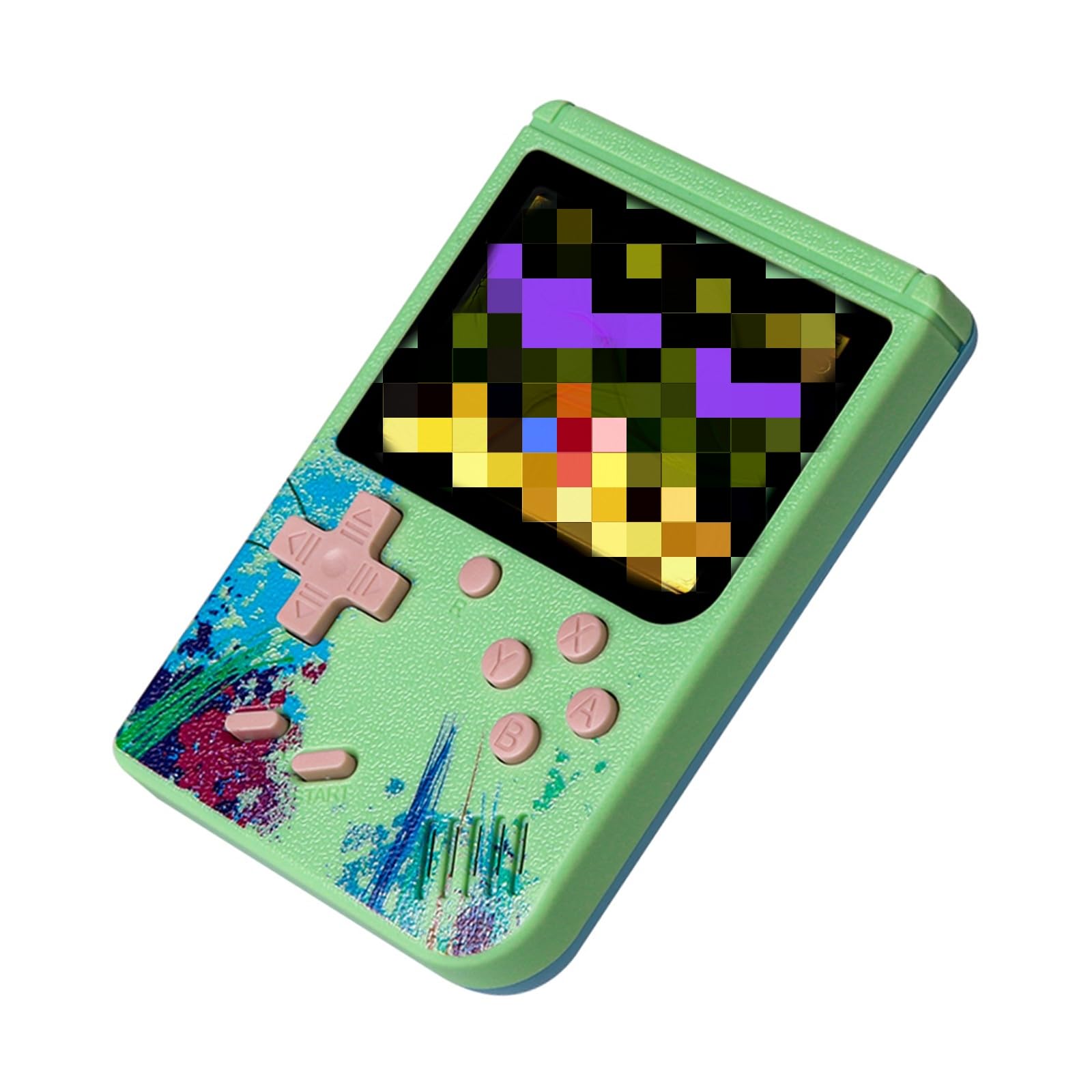 G50 3.0-Inch Handheld Retro Game Console - 500 Classic Games Portable Gaming Device with Color Screen (Green) - Perfect for Travel, Commuting & Nostalgic Gaming Fun