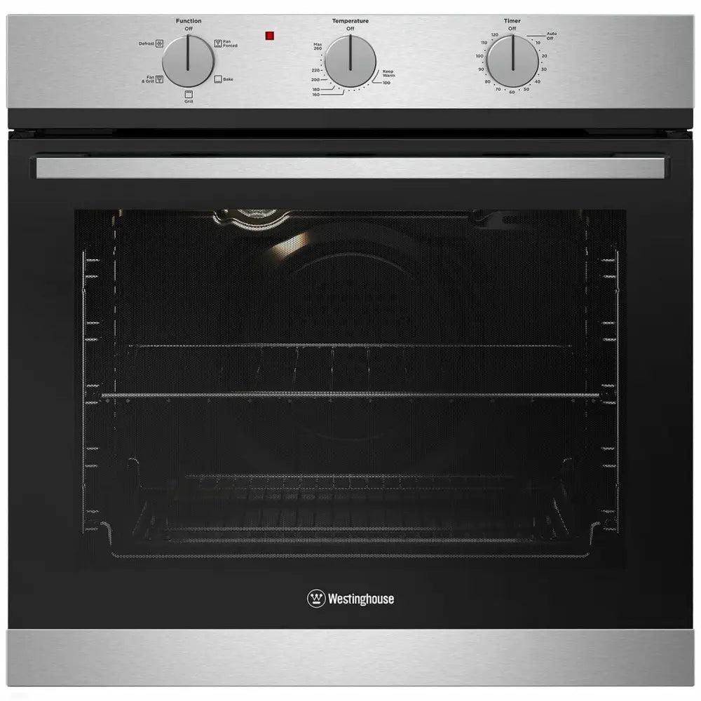 Westinghouse WVG613SCNG 60cm Multi Function Gas Oven - 5 Burner Stainless Steel Cooktop, Built-In Oven for Home Kitchen | Perfect for Baking, Roasting & Family Cooking