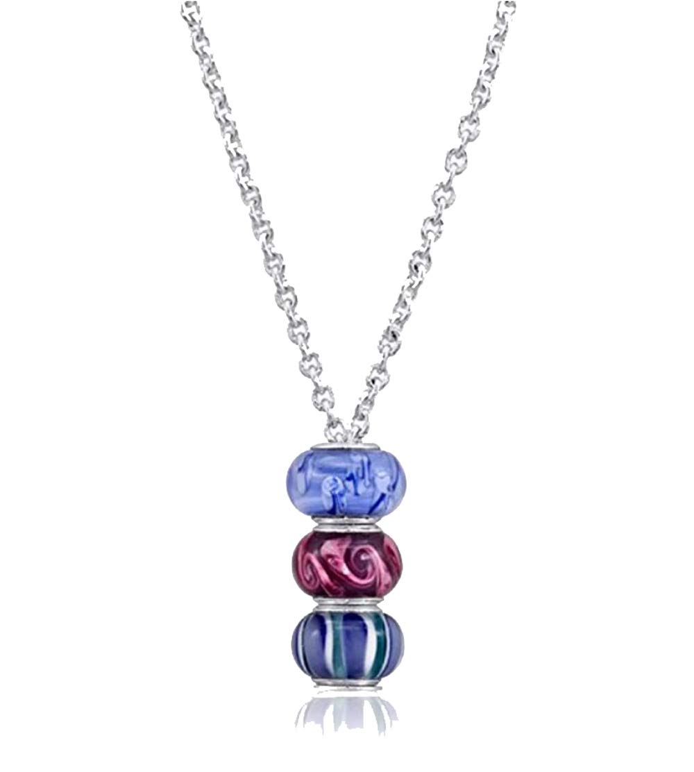 DaVinci Charm Bead Necklace for Women - Elegant Layered Beaded Jewelry Gift for Her - Perfect for Date Night, Wedding, Party & Everyday Wear