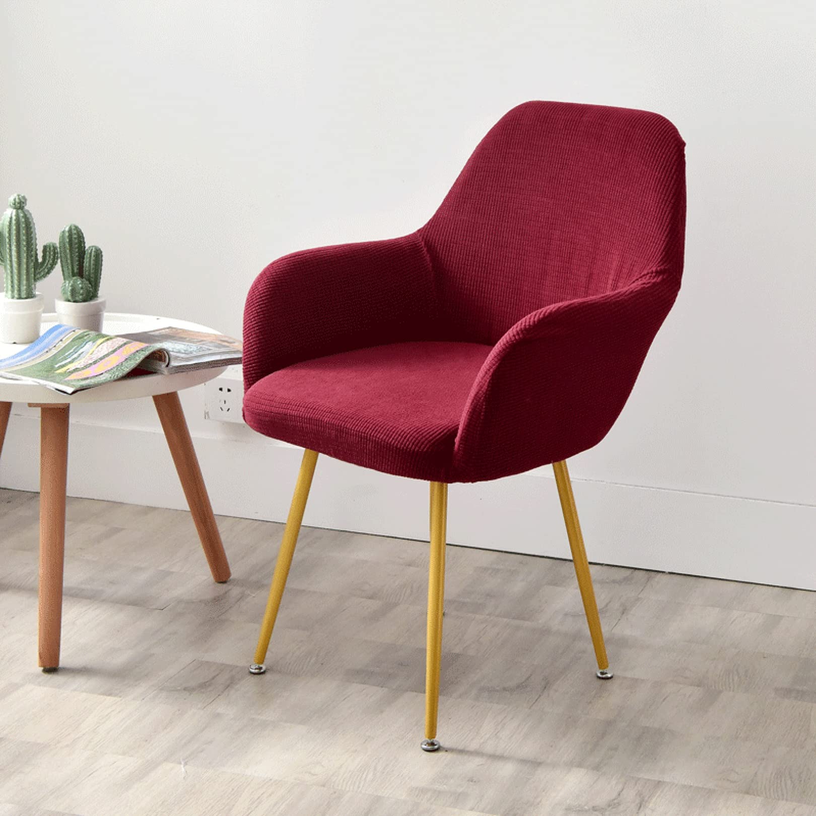 Stretchy Washable Anti-Slip Dining Chair Cover - Universal Size Modern Mid Century Accent Slipcover for Living Room, Bar & Kitchen Furniture | Perfect for Home Decor & Dinner Parties
