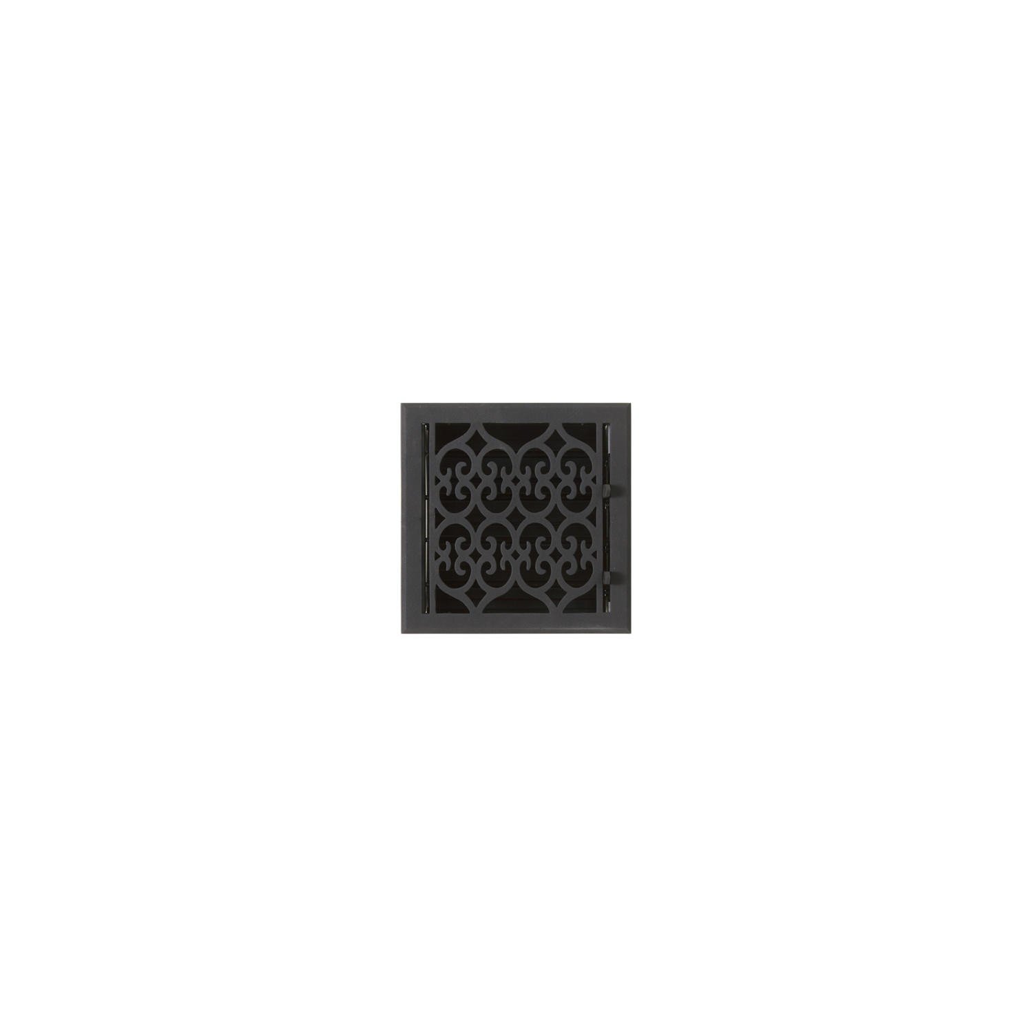 8x8 Inch Large Smooth Cast Iron Floor Register - Vintage Victorian Style Air Vent Cover for Home Heating & Cooling Systems | Perfect for Historic Renovations & Classic Interior Design