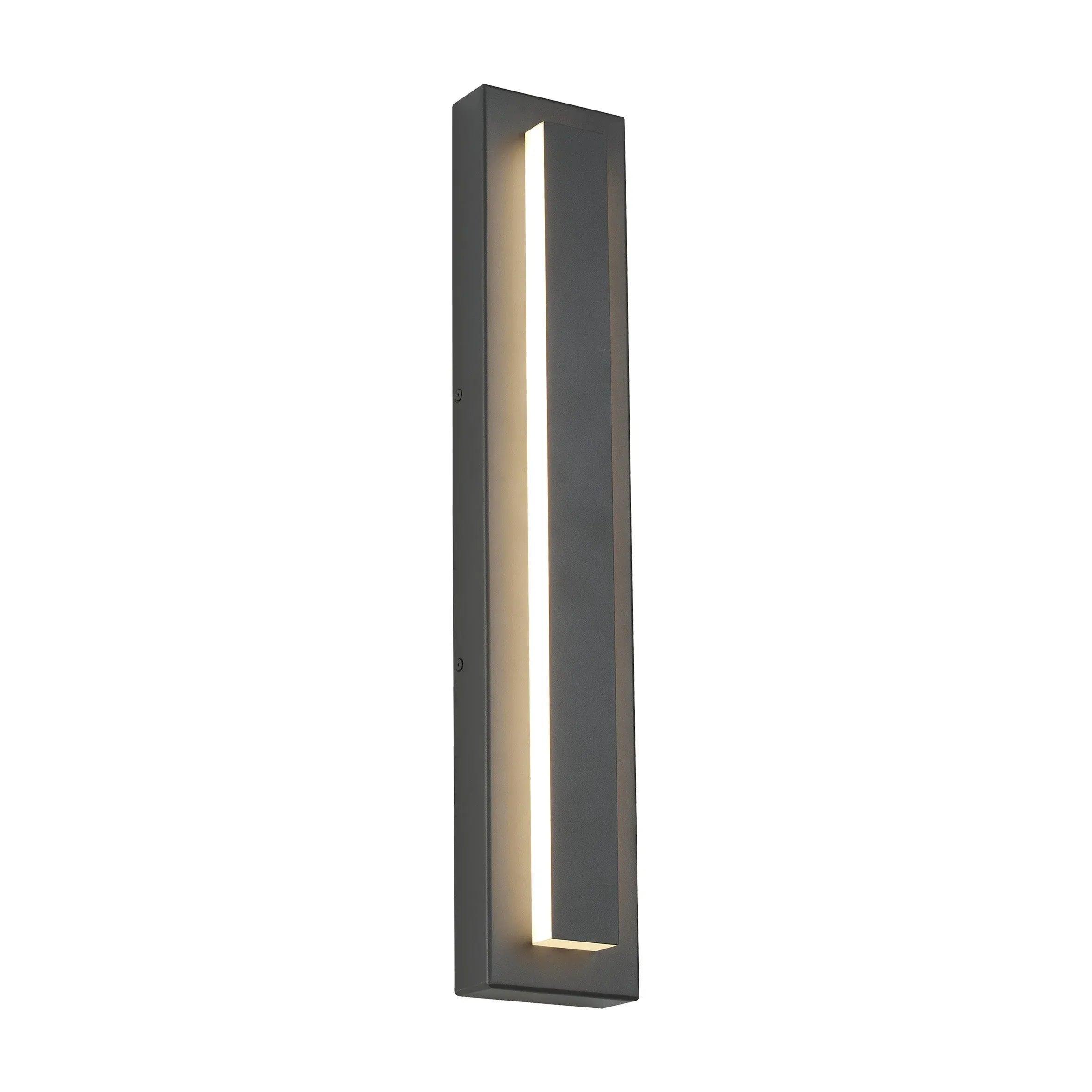 Modern Rectangular LED Outdoor Wall Light - Black Weatherproof Sconce for Porch, Patio, and Garden Lighting