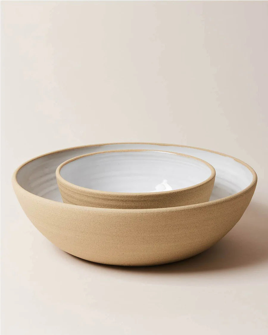 Farmhouse Pottery Harvest Serveware Set - Handcrafted Ceramic Platters & Bowls for Rustic Dining & Entertaining - Perfect for Thanksgiving, Christmas & Farmhouse Style Tablescapes