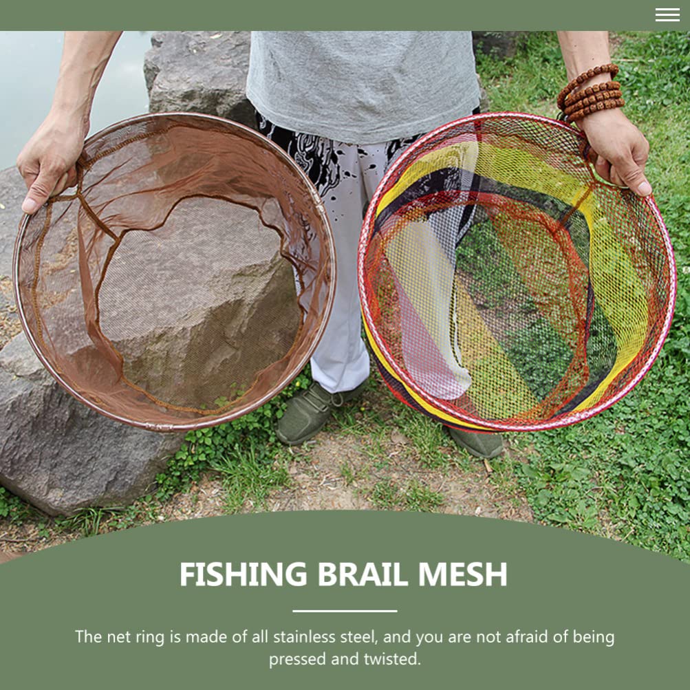 BESPORTBLE Portable Folding Brail Net - Professional Fishing Landing Net for Catch & Release | Lightweight Durable Fly Fishing, Kayak & Shore Fishing Gear | Perfect for Freshwater & Saltwater Anglers