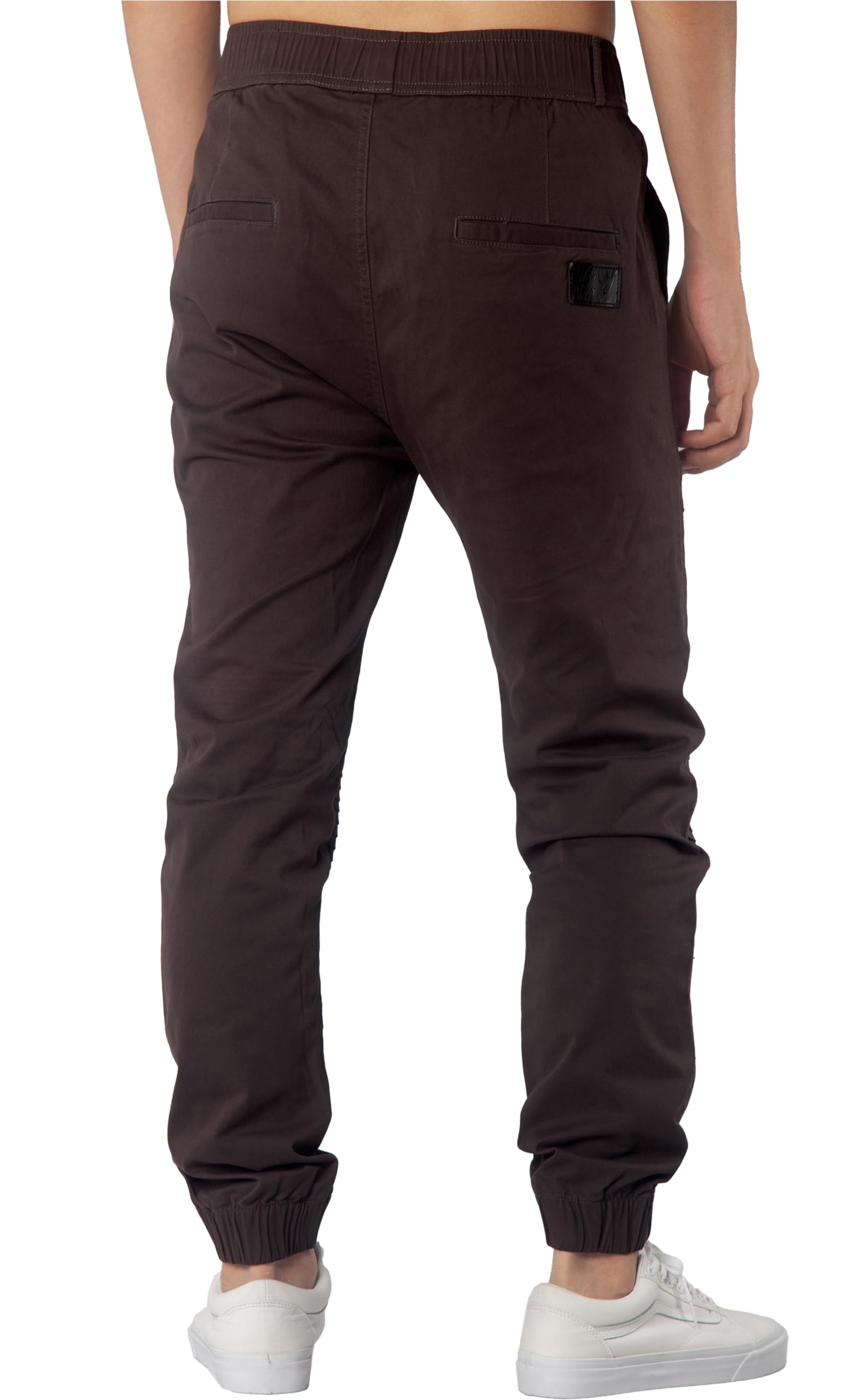 ITALYMORN Men's Joggers with Elastic Waistband & Pockets - Comfortable Twill Sweatpants for Travel, Gym, and Casual Wear | Breathable Lounge Pants for Running, Workout & Everyday Use