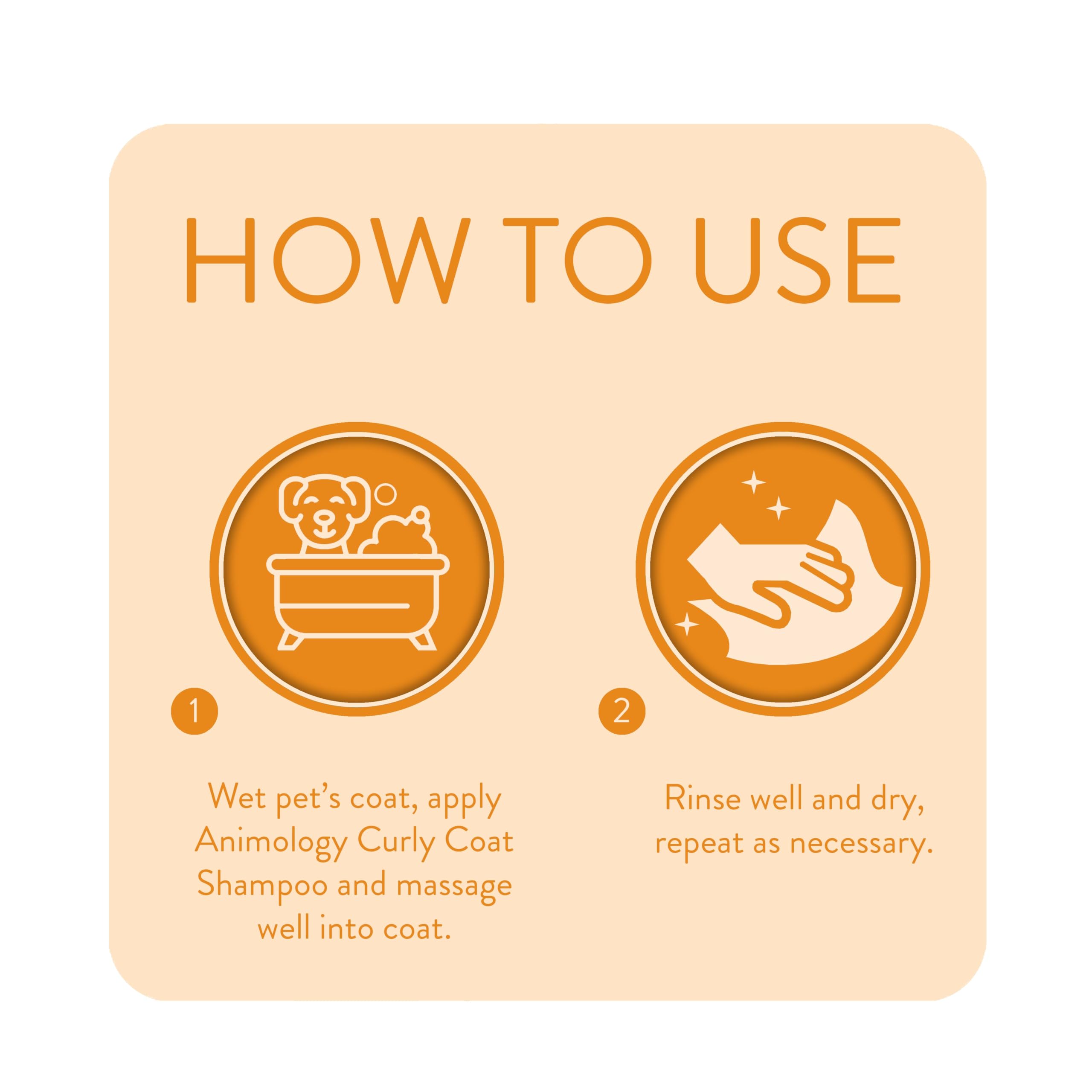 Animology Curly Coat Dog Shampoo for Poodles & Curly Haired Dogs - 250ml Moisturizing & Detangling Pet Shampoo (Pack of 1) - Perfect for Grooming, Bath Time & Show Preparation