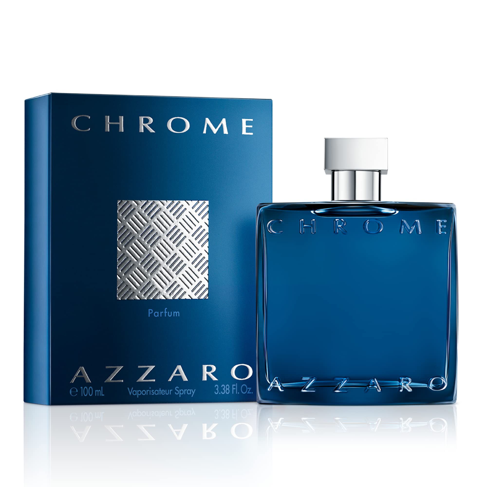 Azzaro Chrome Men's Cologne - Fresh Aromatic Fougère Citrus Perfume with Bergamot Notes | Long-Lasting Day & Night Wear | Luxury Masculine Fragrance for Work, Date & Special Occasions