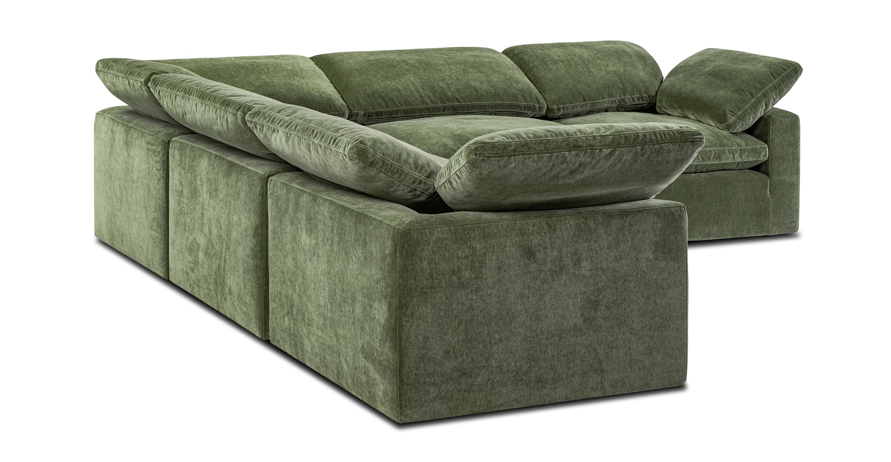 5-Piece Aspen Modular Corner Sectional Sofa Set - Modern L-Shaped Couch with Reversible Chaise for Living Room, Family Room & Home Theater