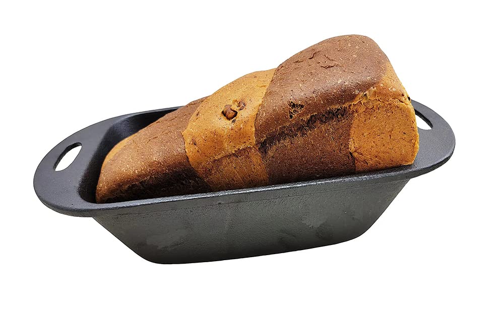 HAWOK 2-Pack Cast Iron Bread Maker Loaf Pan - Perfect for Homemade Sourdough, Artisan Bread & Baking Enthusiasts