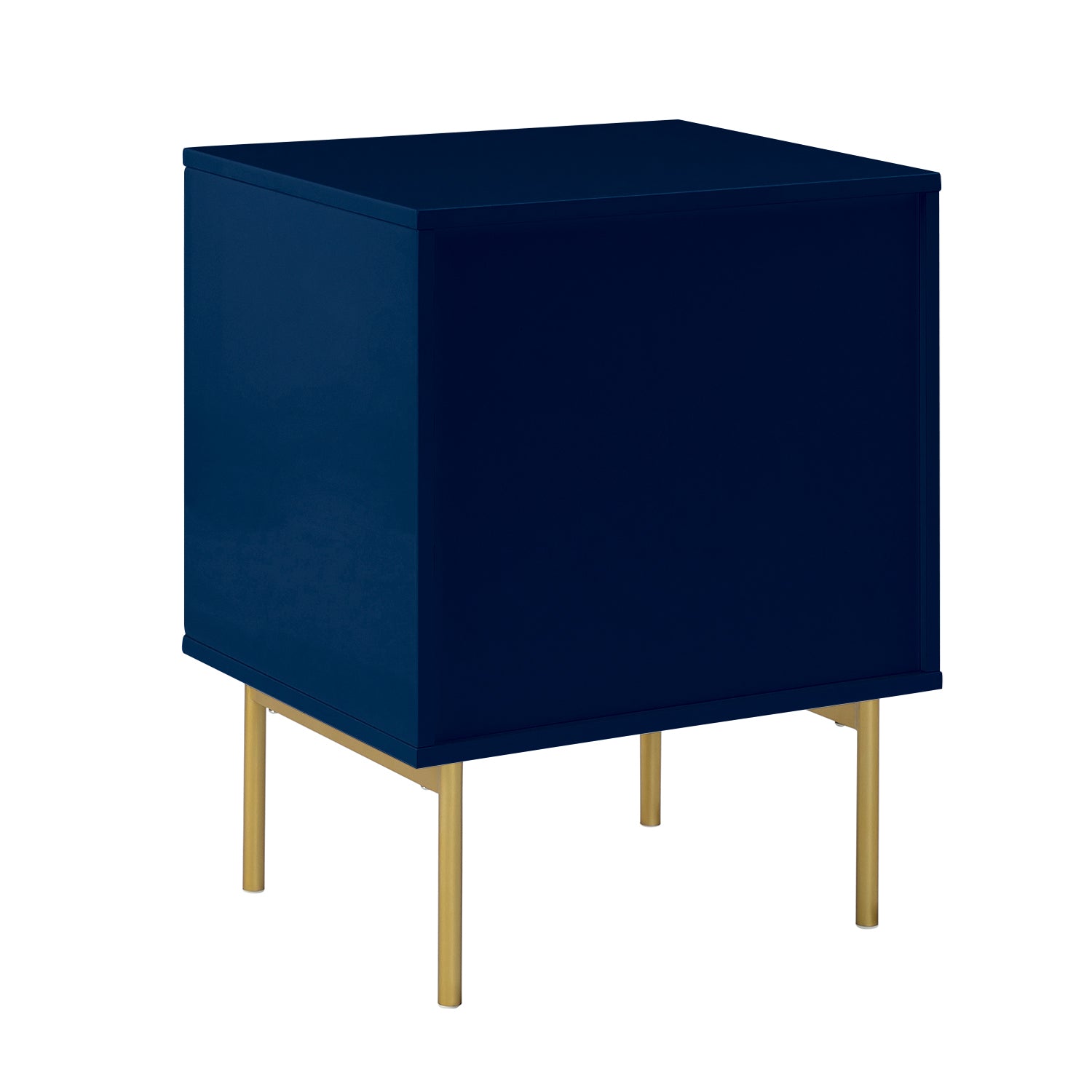 Modern Nightstand with Two Drawers - Nahuel Bedside Table with Optional Styles for Bedroom, Living Room & Guest Room - Sturdy Wooden End Table with Storage for Home Decor