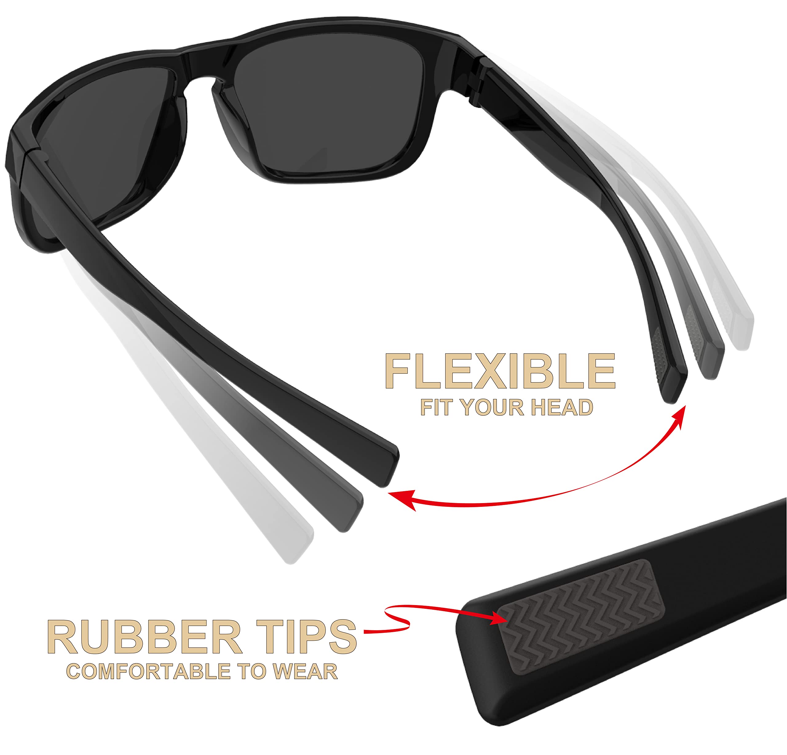 Polarized Fishing Sunglasses for Men & Women - UV Protection, Lightweight & Durable for Running, Hunting, Golf, Cycling & Hiking - Perfect Outdoor Sports & Active Lifestyle Accessories