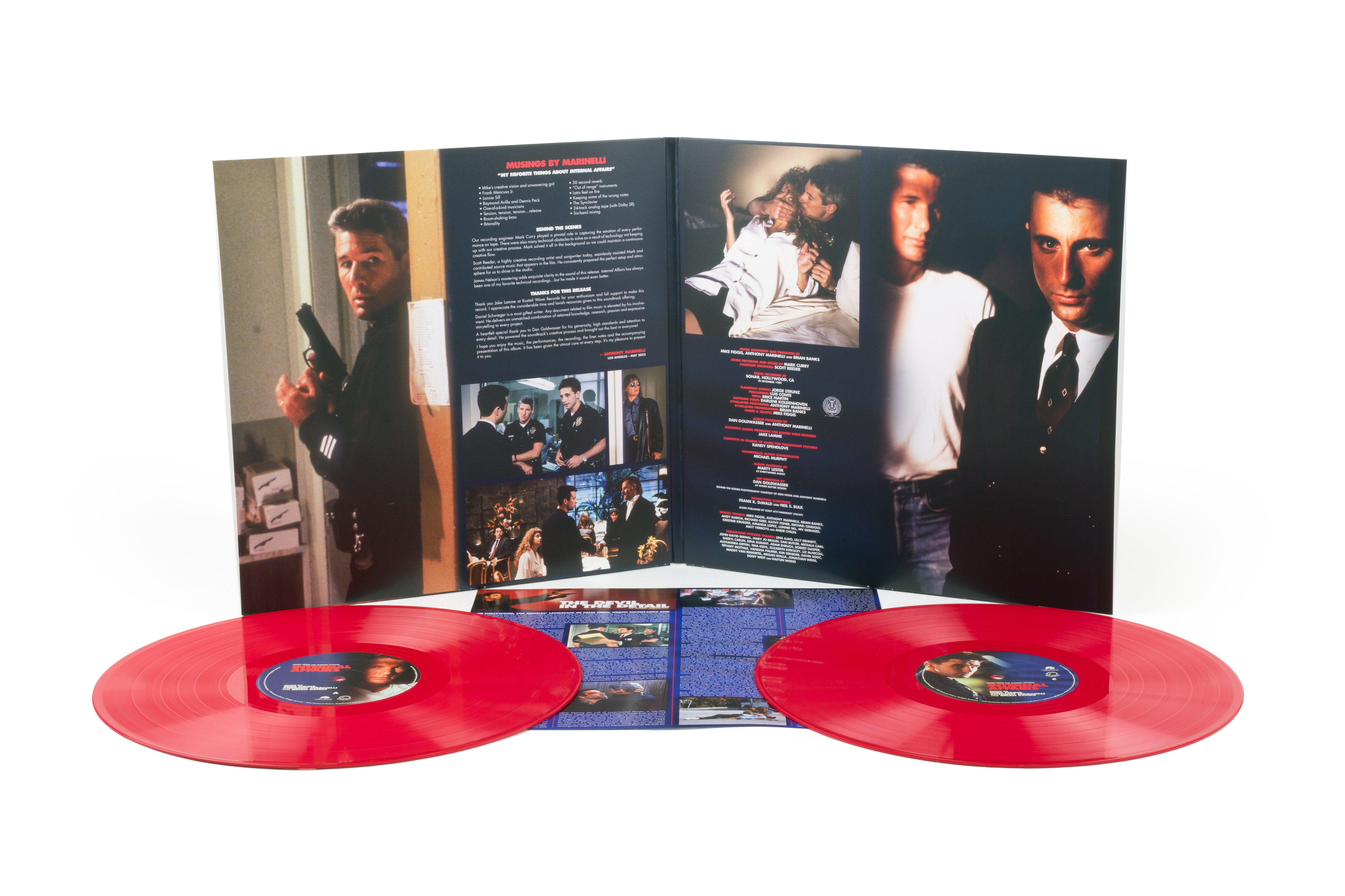 Internal Affairs Original Motion Picture Soundtrack 2xLP Vinyl Record - Mondo Exclusive Limited Edition - Perfect for Movie Collectors & Vinyl Enthusiasts