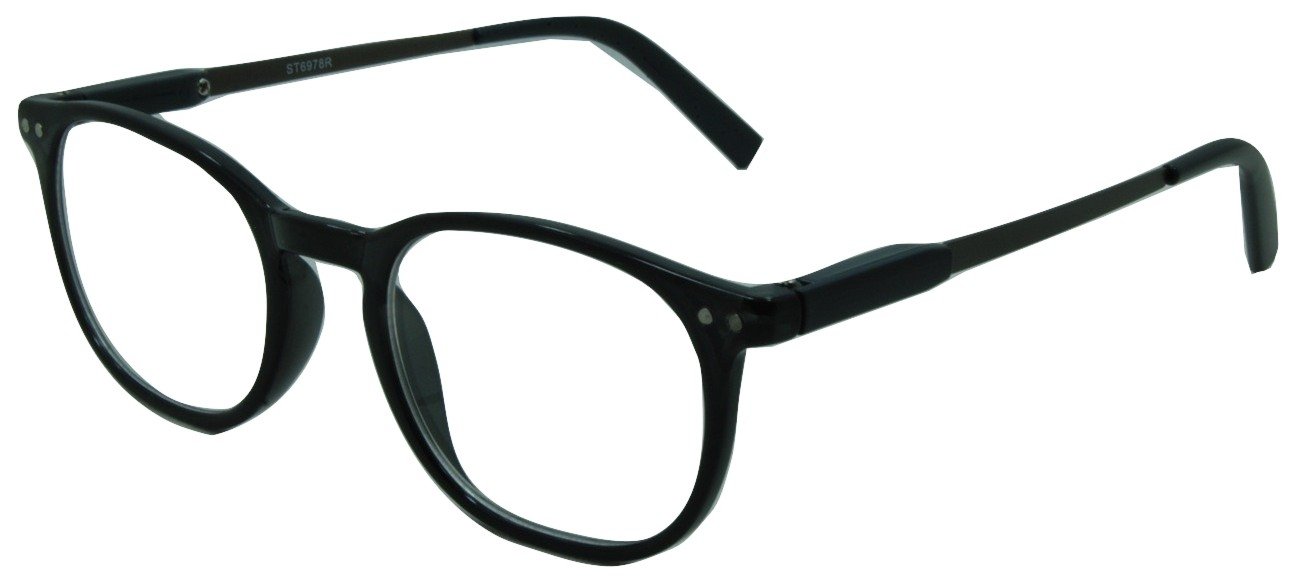 Stylish Wall Street Reading Glasses - Classic Retro Frame for Men & Women - Perfect for Office, Reading & Computer Work