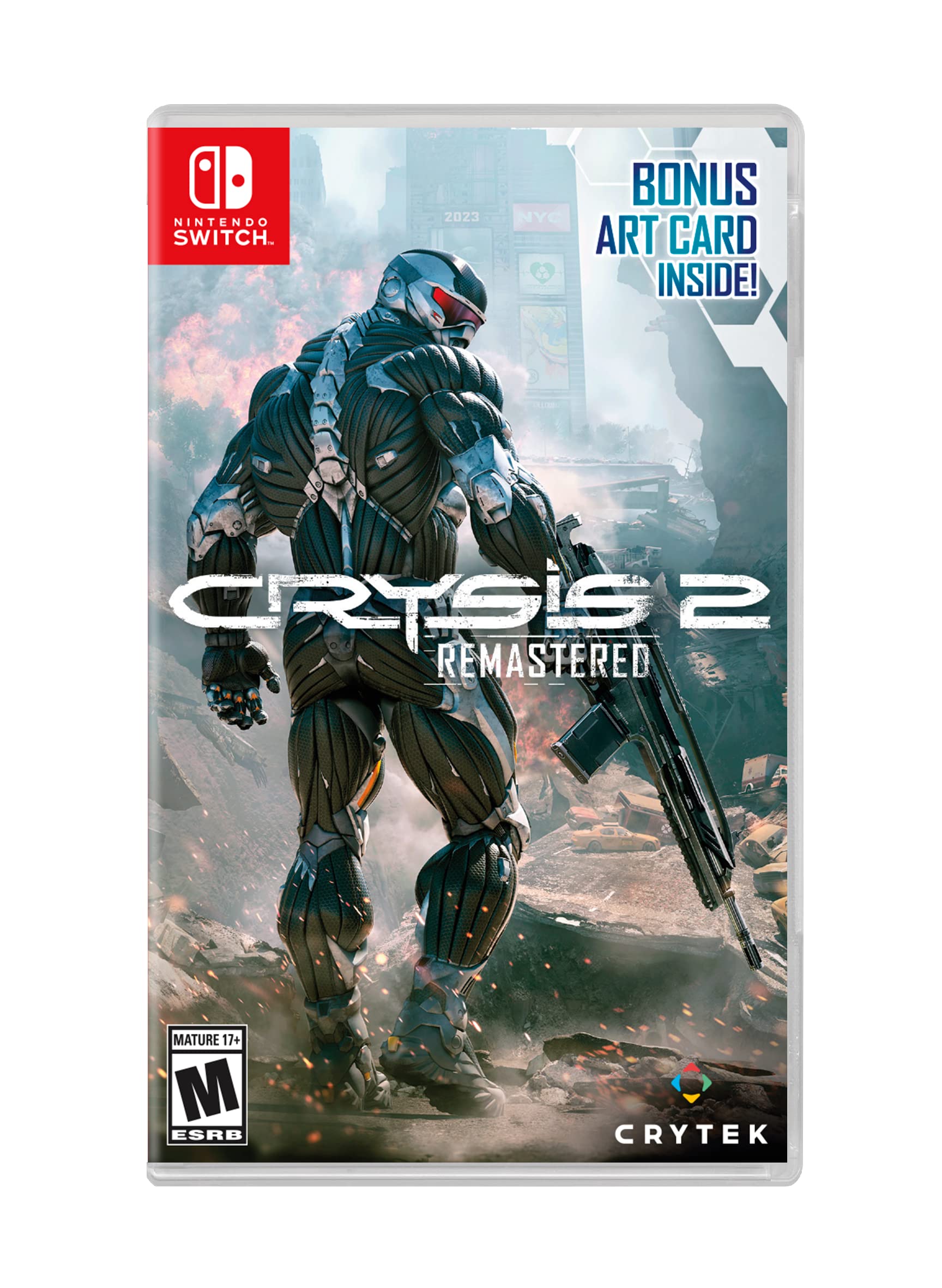 Crysis 2 Remastered Game for Nintendo Switch - First-Person Shooter Action Adventure - Perfect for Home & Travel Gaming