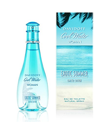 Davidoff Cool Water Exotic Summer Women's Eau de Toilette Spray - 3.4 oz | Fresh Floral Fragrance for Women | Perfect for Summer Days, Beach Vacations & Date Nights