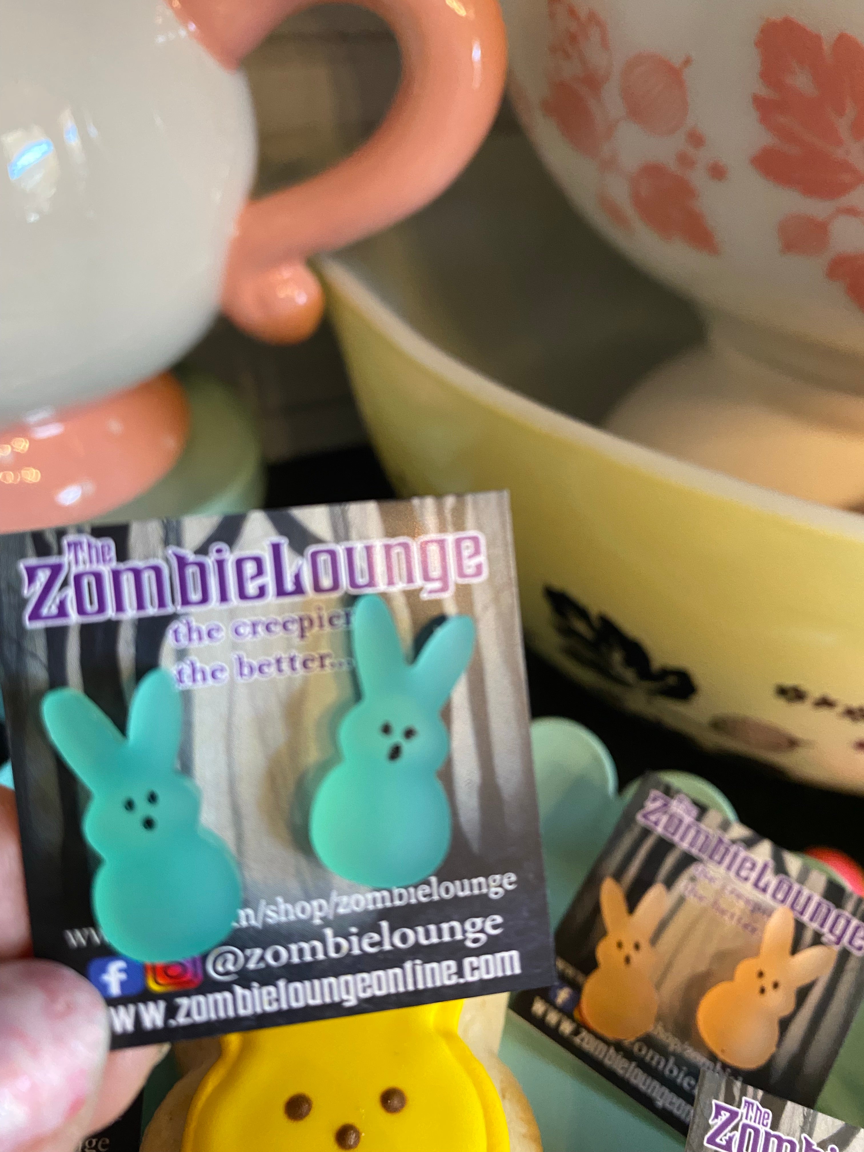 Peeps Bunny Stud Earrings - Cute Easter Bunny Jewelry for Women - Perfect for Easter Gifts, Spring Parties & Everyday Wear